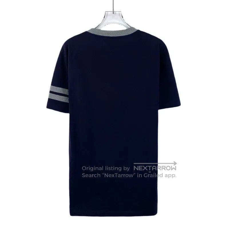 Brunello Cucinelli Brunello Cucinelli Navy blue logo embroidered cotton round Size US S / EU 44-46 / 1 - 2 Thumbnail