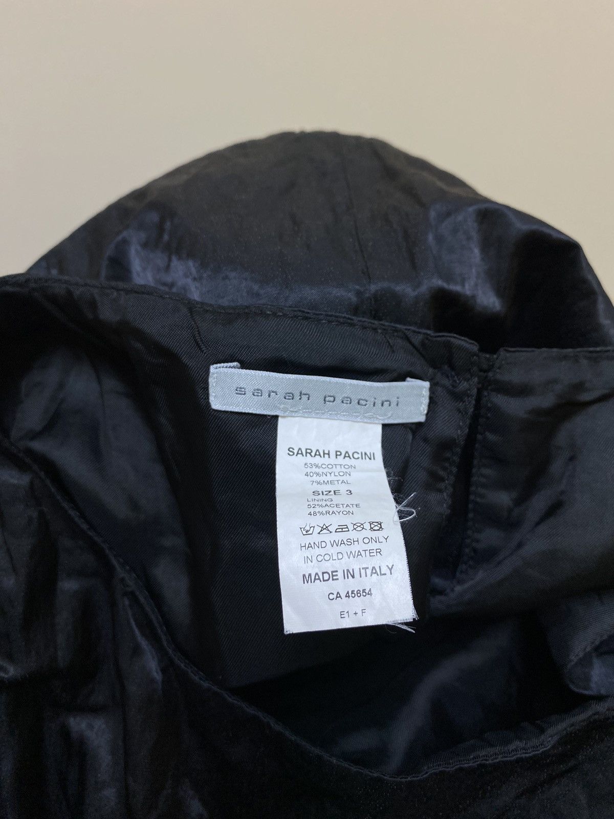 Sarah Pacini Sarah Pacini Black Cotton/Nylon Midi Dress Size 3 Size L / US 10 / IT 46 - 12 Thumbnail