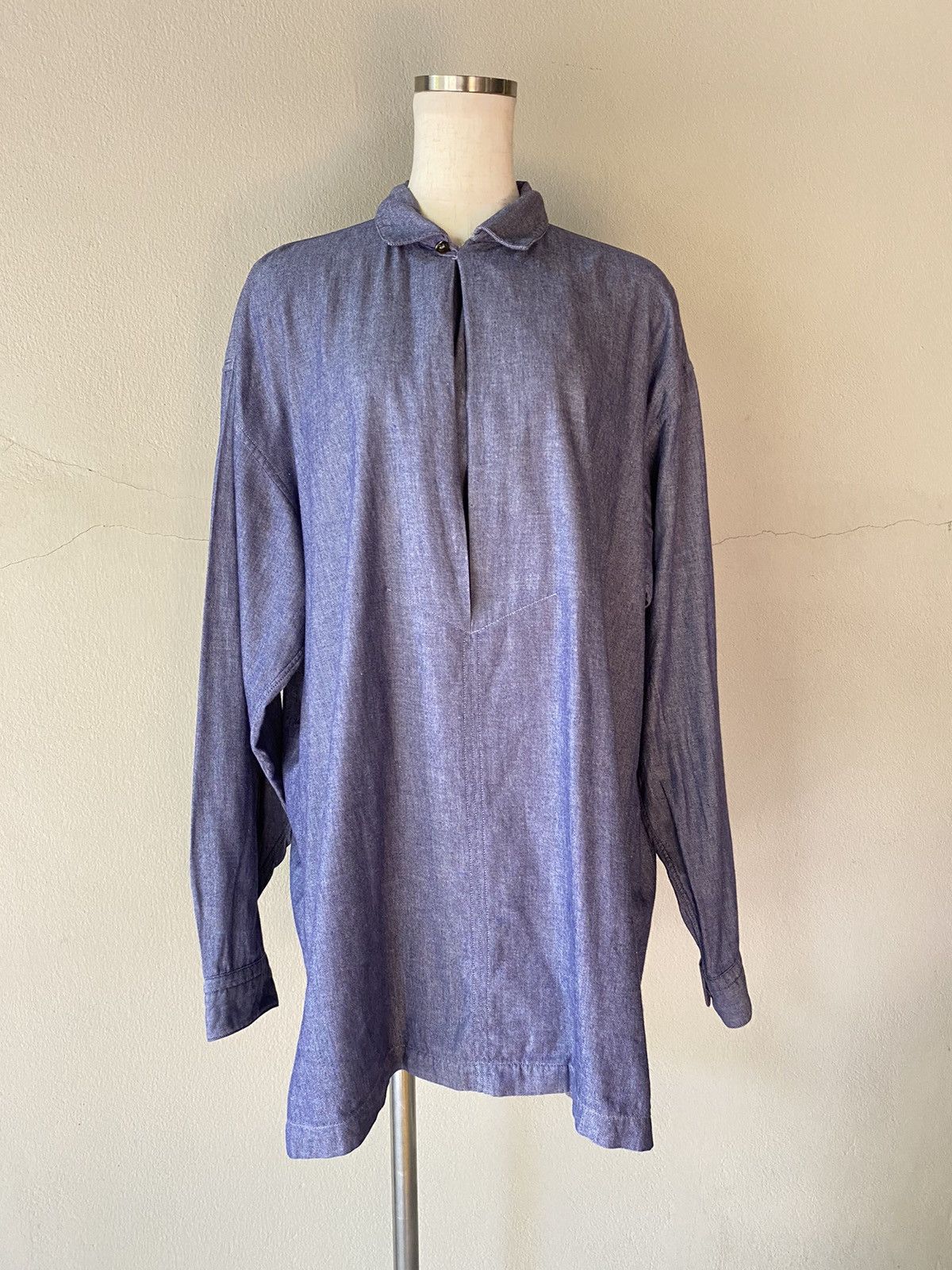 Issey Miyake IM issey miyake denim polo shirt Size US M / EU 48-50 / 2 - 1 Thumbnail