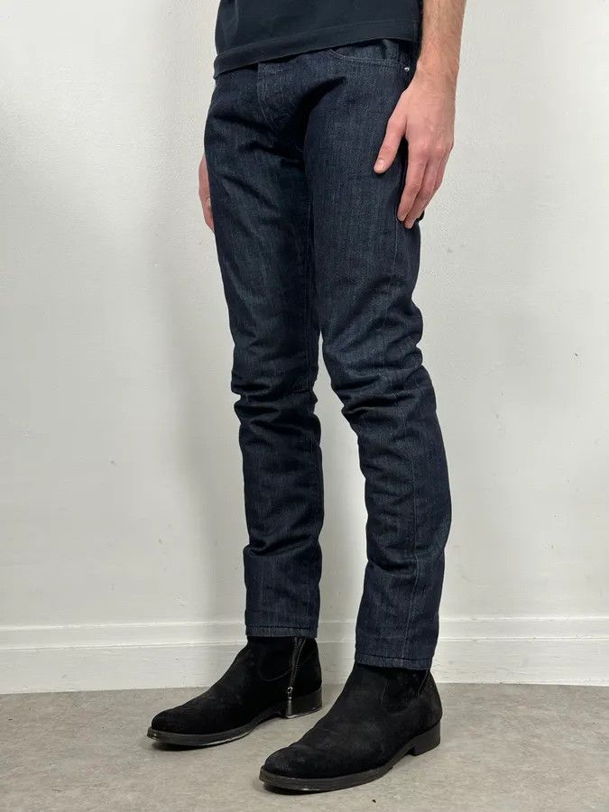 Balmain 2010s Pierre Balmain Navy Brut Slim Denim Jeans Size US 30 / EU 46 - 3 Thumbnail