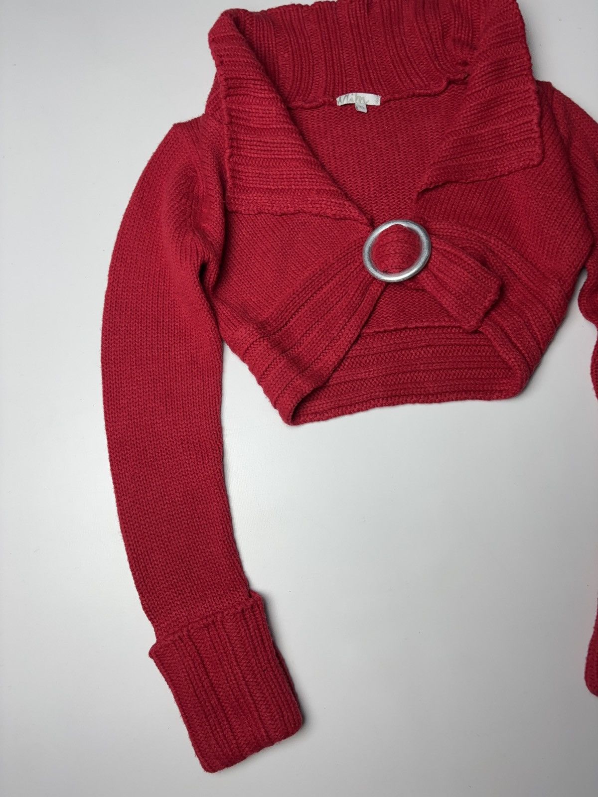 Vintage French vintage knit sweater avant garde coquette Size M / US 6-8 / IT 42-44 - 4 Thumbnail