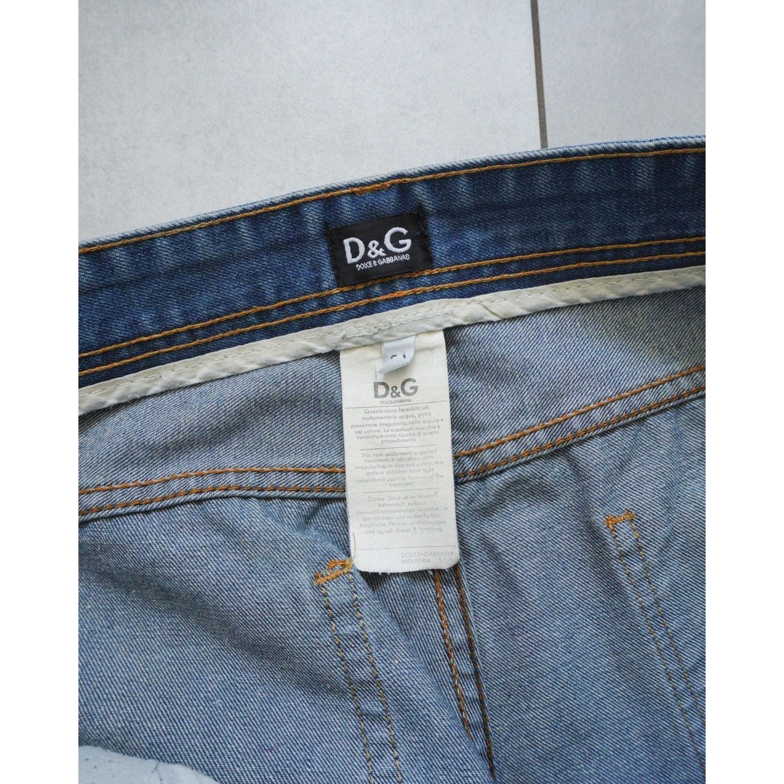 Dolce & Gabbana Dolce gabbana blue distressed vintage denim pants jeans Size US 34 / EU 50 - 9 Thumbnail
