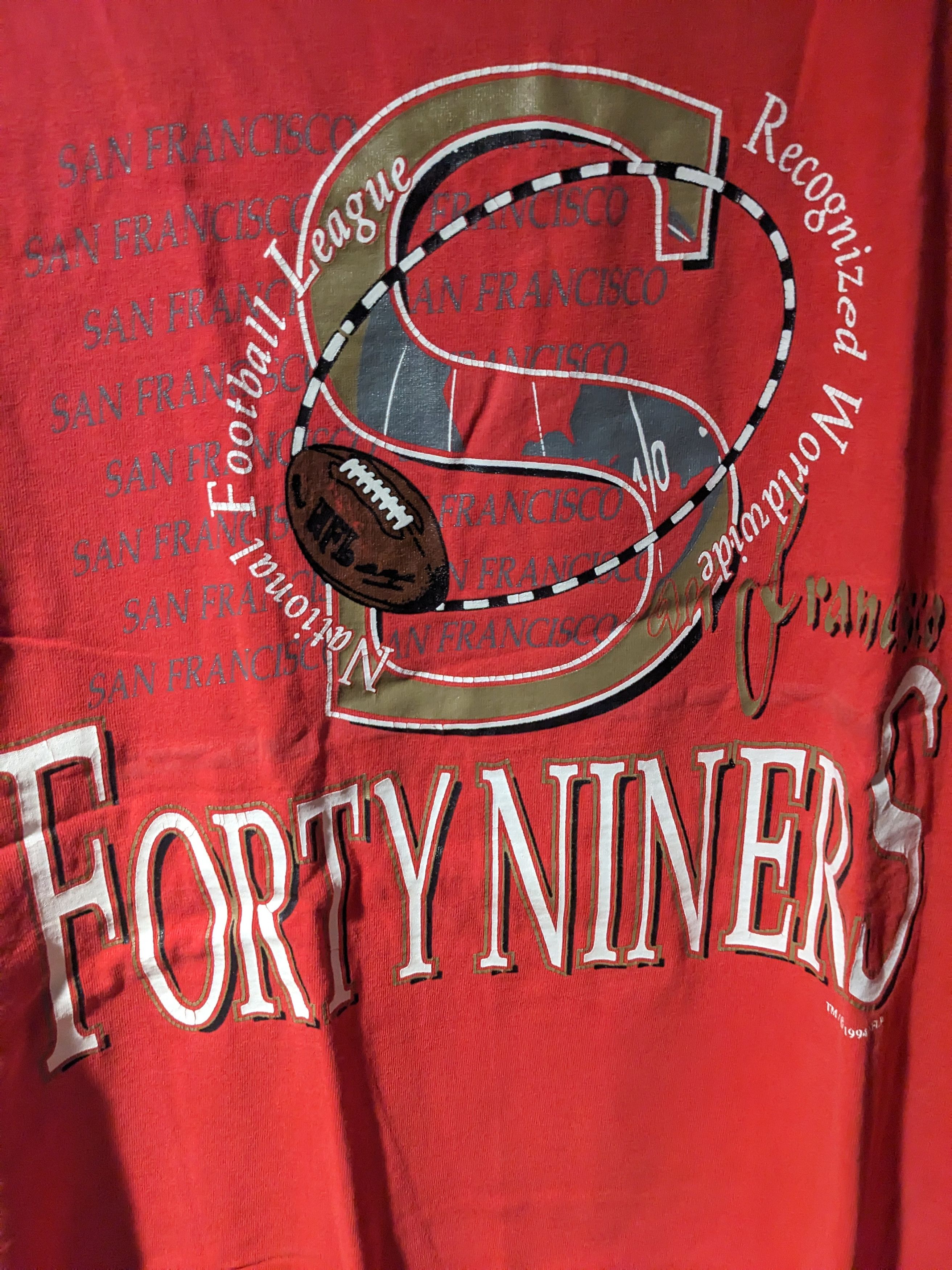 NFL × Vintage Vintage 1994 San Francisco 49ers Russell Athletic T-Shirt Size US L / EU 52-54 / 3 - 2 Thumbnail