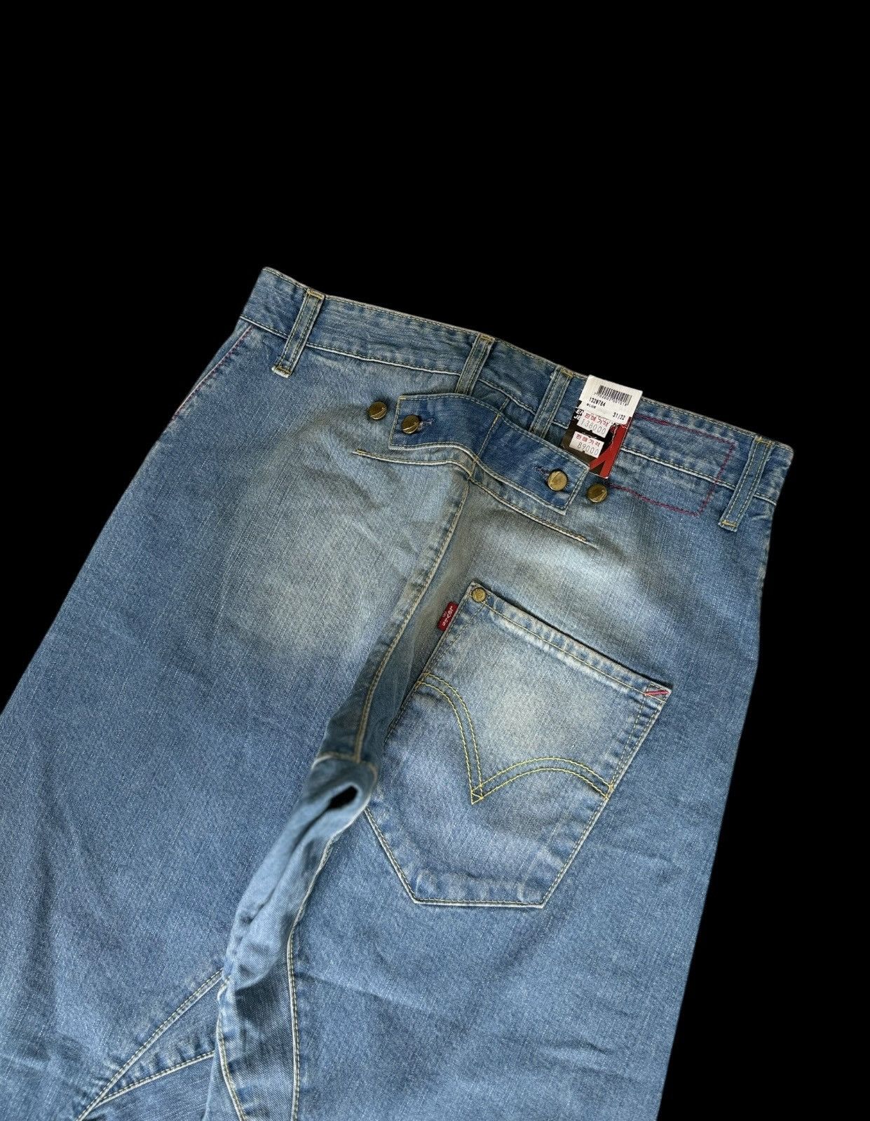 Levi's LEVI’S ENGINEERED JEANS 2005 TWISTED LEG BUCKLE CINCH BACK Size US 31 - 1 Thumbnail