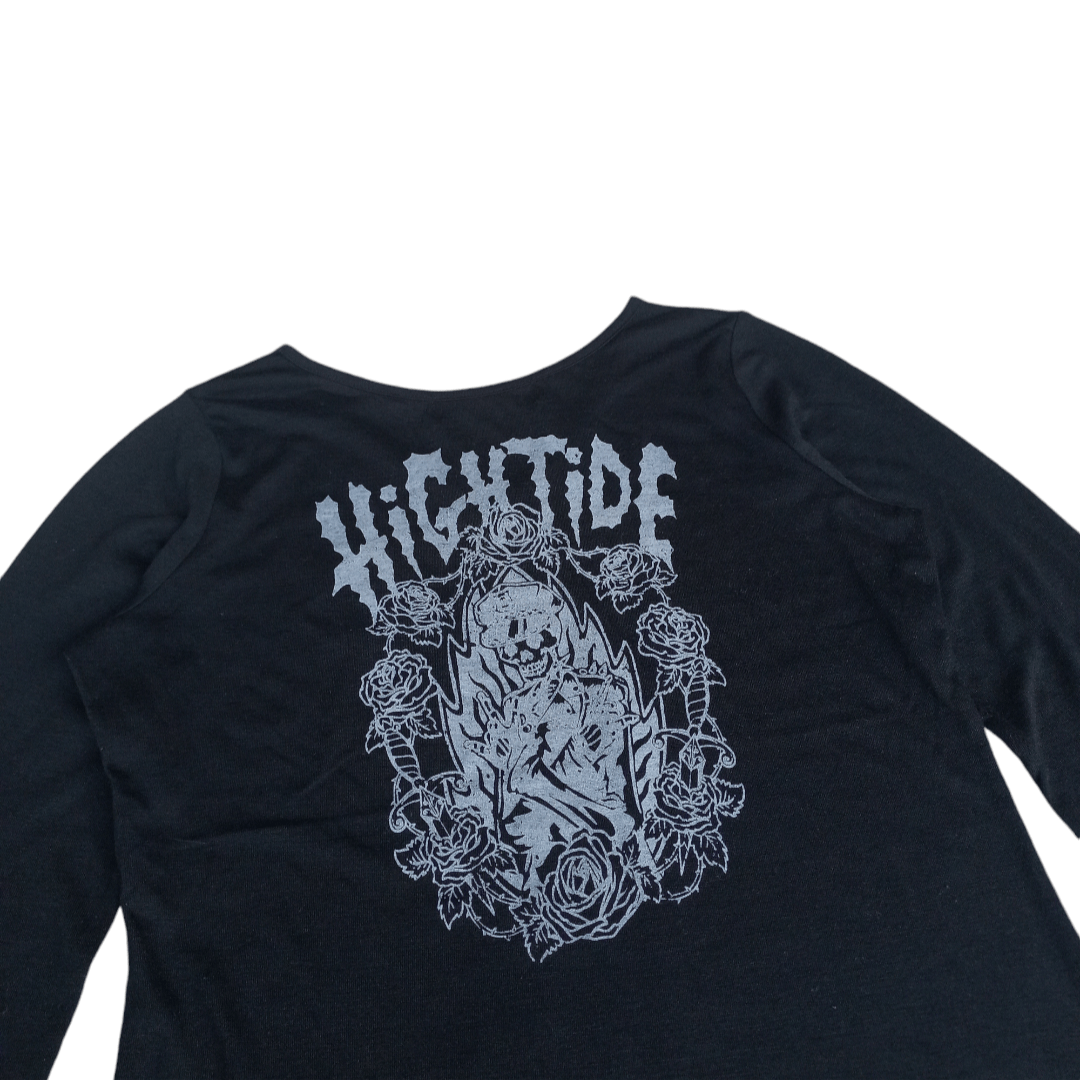 Japanese Brand Glad News - "DeadOrLove" Asymmetrical Long Sleeve Tshirt Size US L / EU 52-54 / 3 - 5 Thumbnail