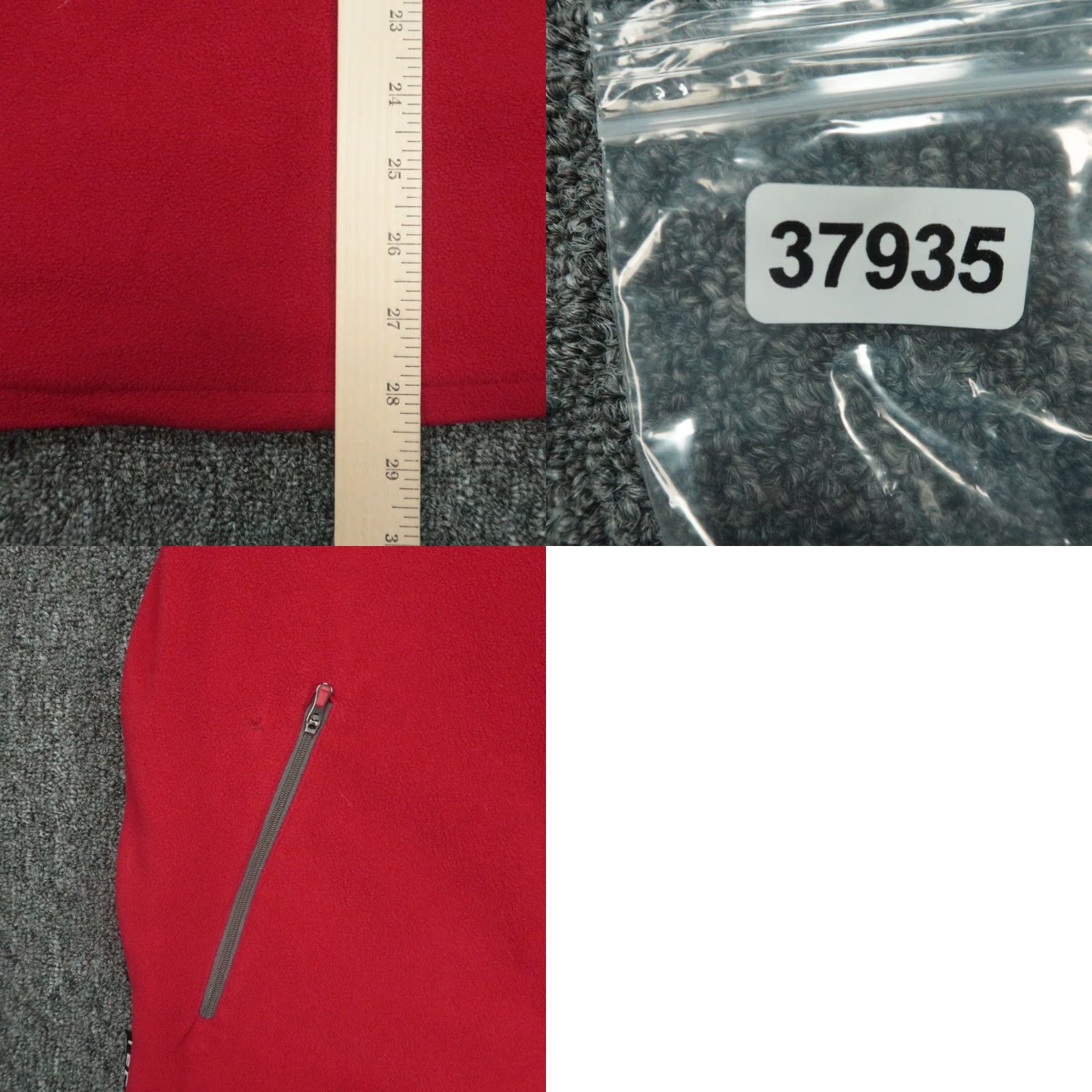 Vintage SCOTTeVEST Pullover Mens Large Red Microfleece 1/4 Zip Pockets Travel Sweater Size US L / EU 52-54 / 3 - 8 Thumbnail