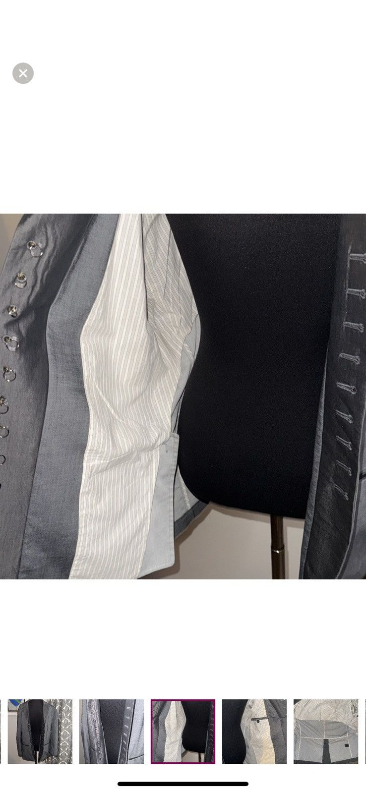 John Varvatos John Varvatos Linen/.Cotton Woodward Jacket 44R Size 44R - 6 Thumbnail