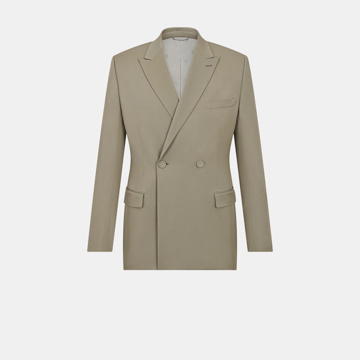 Dior o1bcso1str1224 Double-Breasted Jacket in Beige Size US XL / EU 56 / 4 - 1 Thumbnail