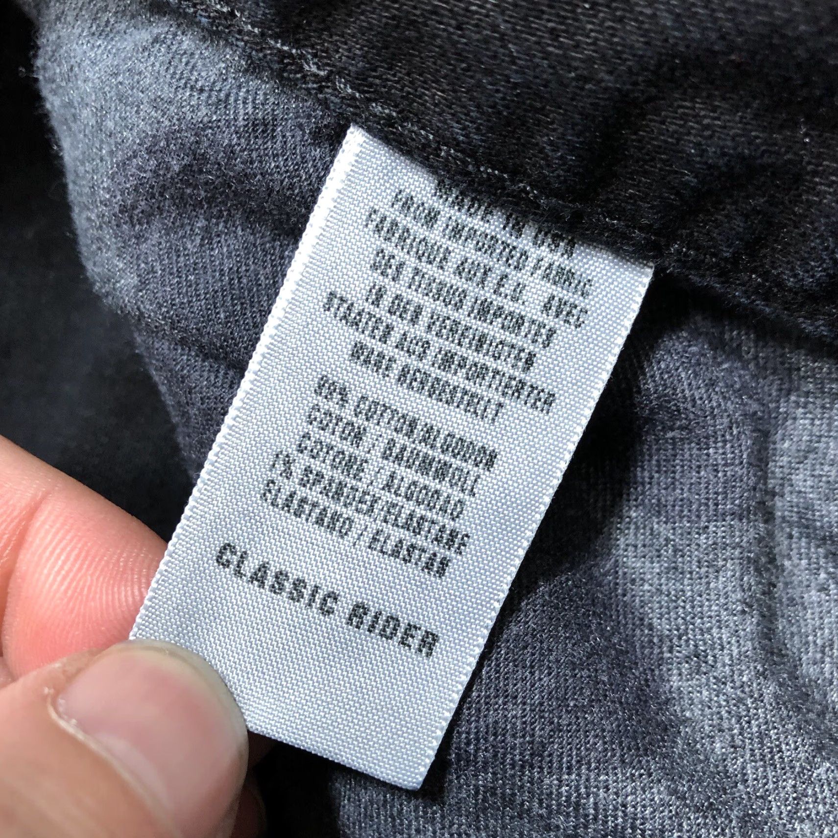 Lucky Brand Lucky Brand Classic Rider Jeans Black Womens 10 Regular 33/27.5 Inseam 27.5 Zip 5-Pocket Denim Stretch Straight Size 32" / US 10 / IT 46 - 6 Thumbnail