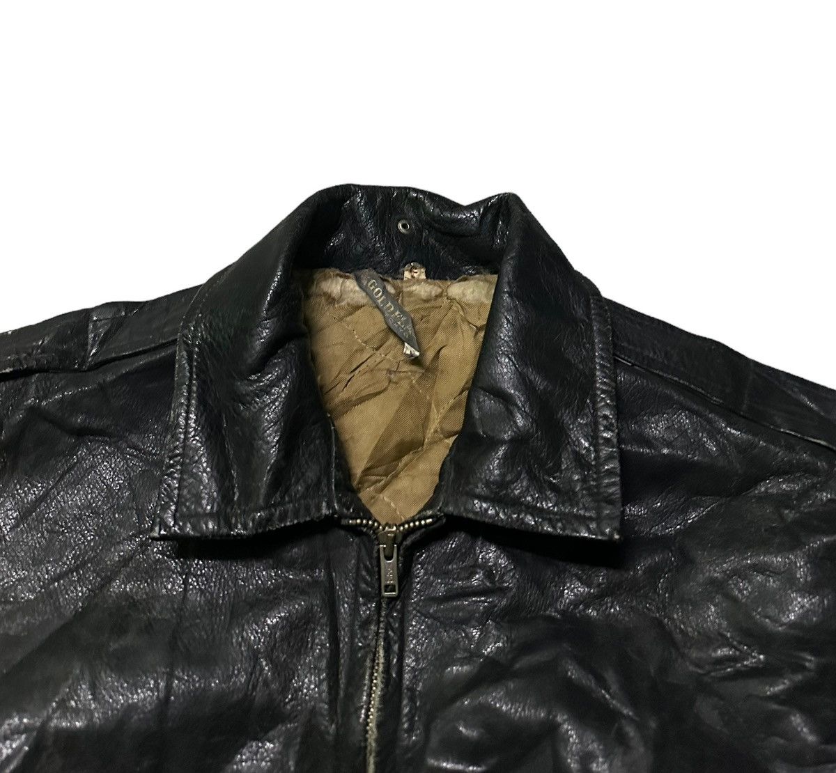 Vintage Gold flag leather jacket Size US S / EU 44-46 / 1 - 2 Thumbnail