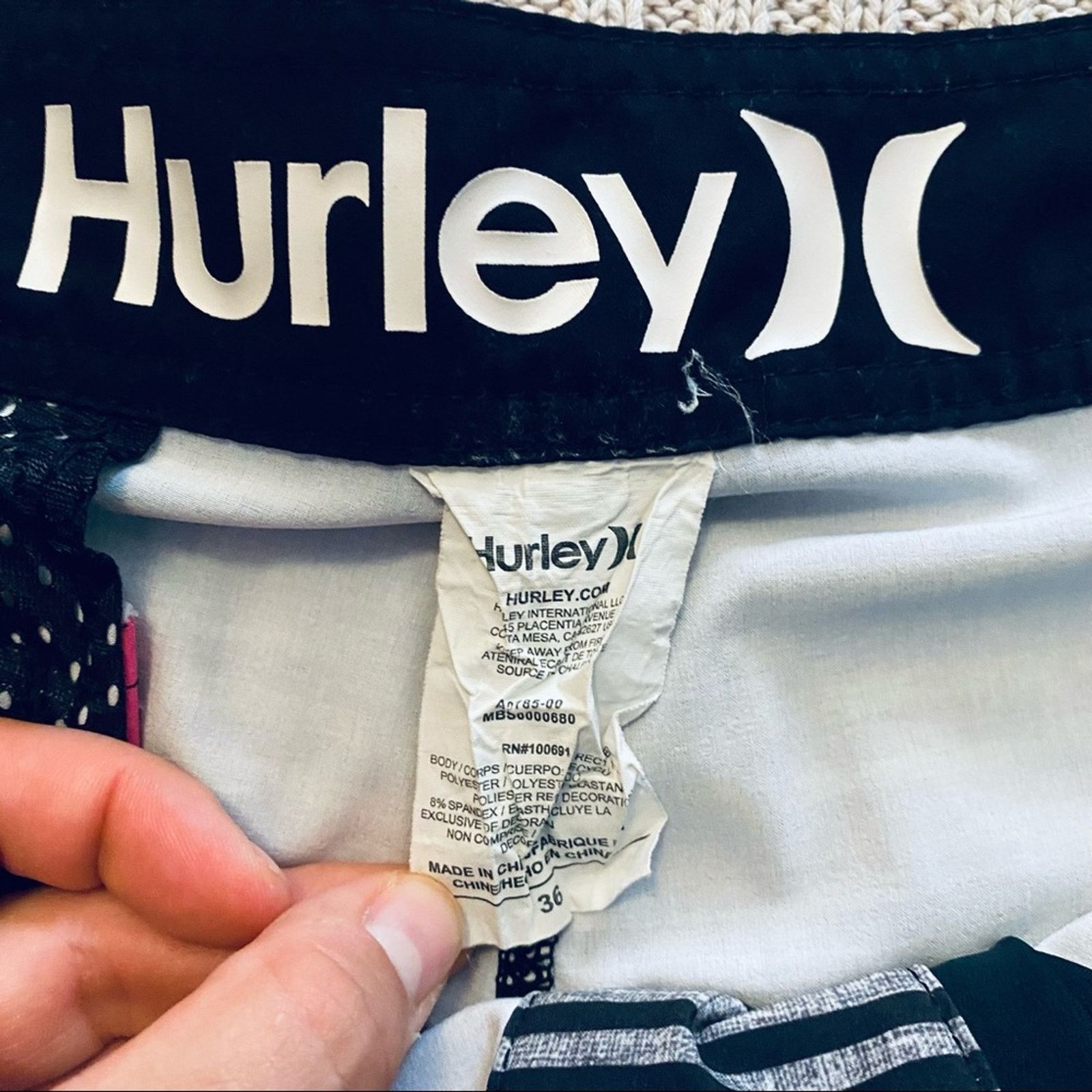 Hurley Hurley yellow and gray striped board shorts Size US 36 / EU 52 - 3 Thumbnail