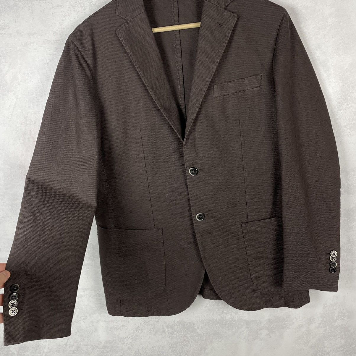 Boggi Boggi Milano Men’s Two Buttons Cotton Blazer Jacket Size 48R Size 48R - 7 Thumbnail