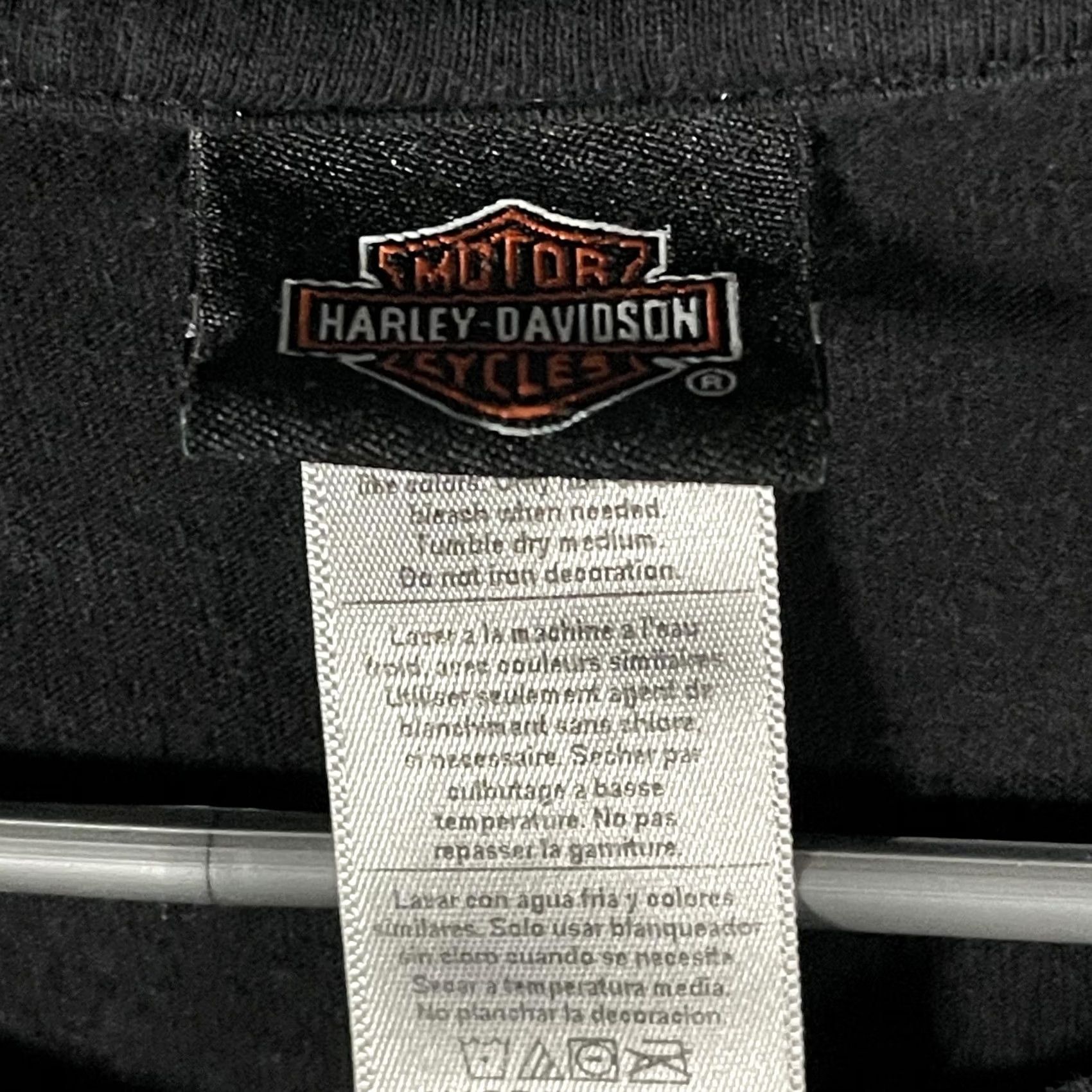 Harley Davidson Harley-Davidson Shirt Womens Large Black Rhinestone Skull Virginia Beach VA Size L / US 10 / IT 46 - 7 Thumbnail