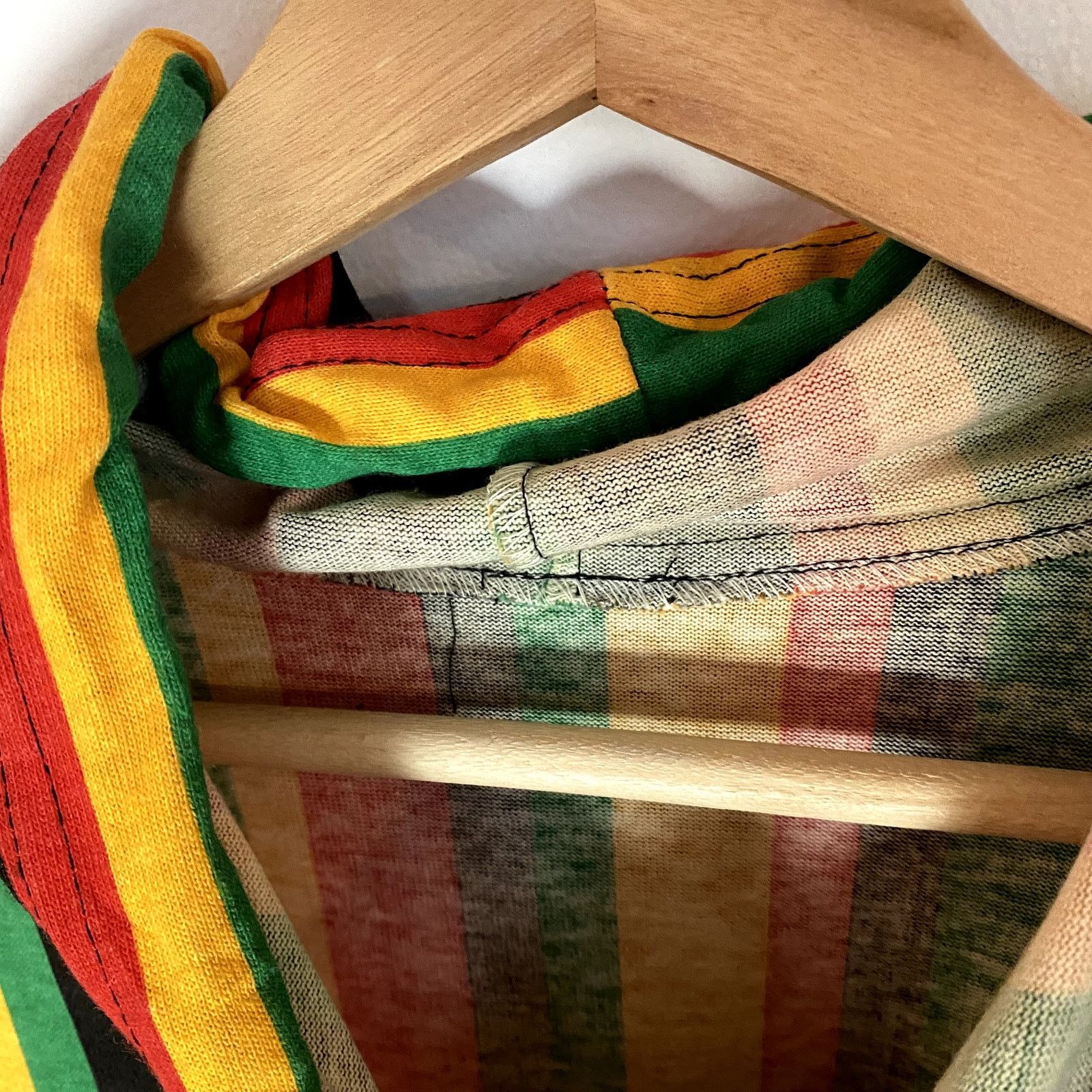 Vintage Vintage 2gether 4ever Hip Hop Striped Hooded 90s T-Shirt Size US XL / EU 56 / 4 - 9 Thumbnail