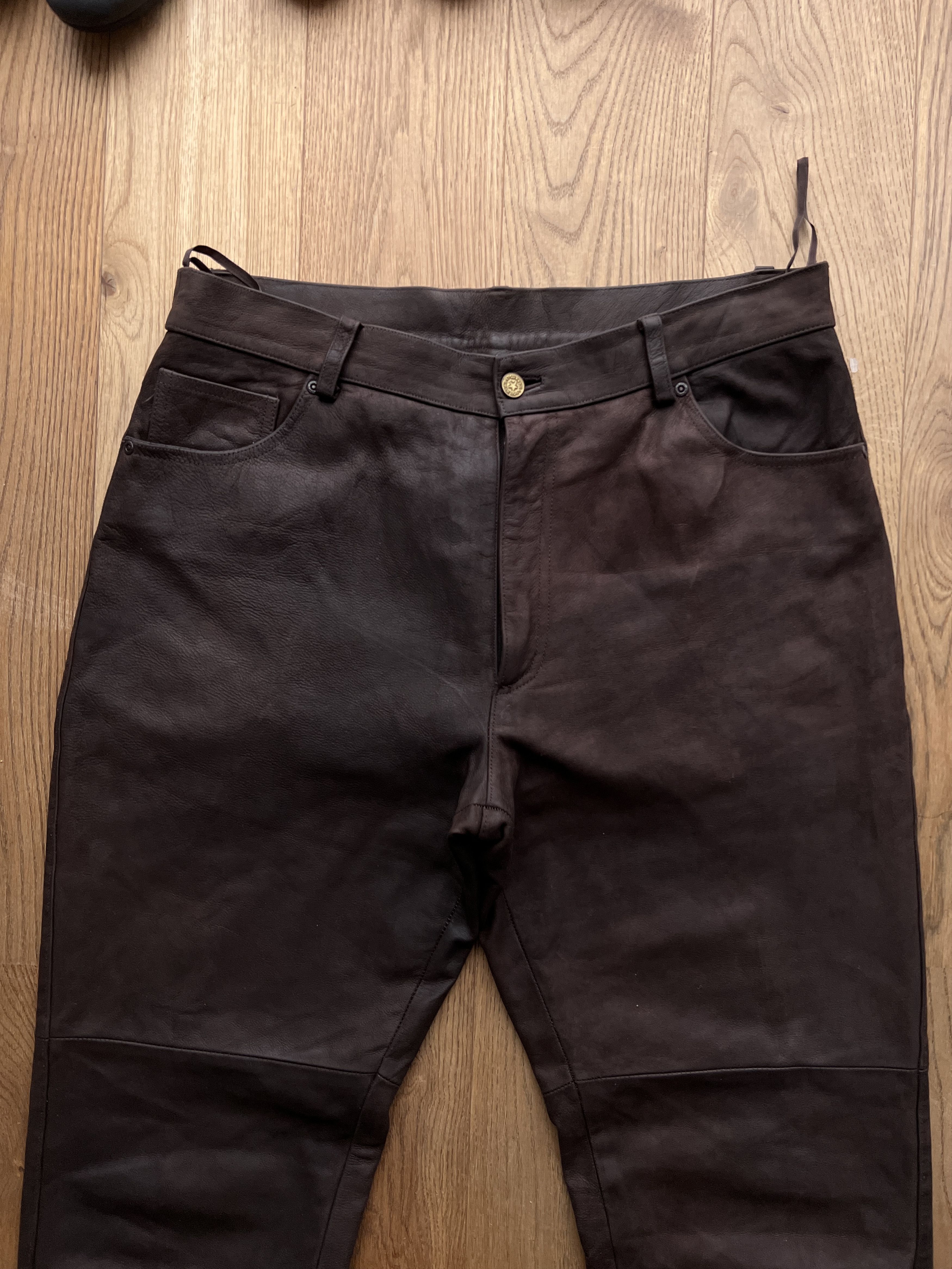 Hysteric Glamour Cowboy core vintage soft leather pants opium japanese style Size US 34 / EU 50 - 7 Thumbnail