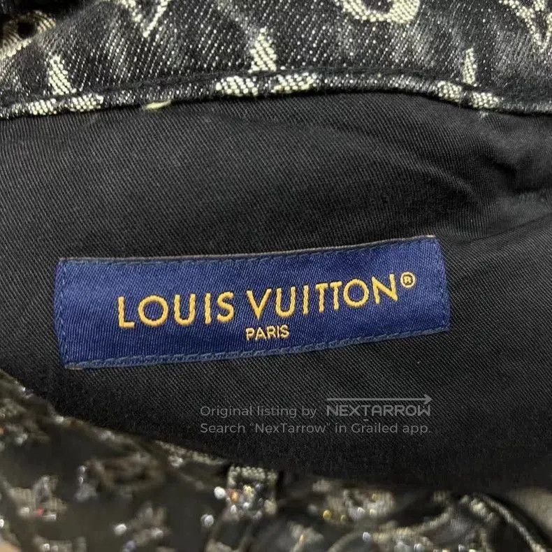 Louis Vuitton Louis Vuitton Black Rhinestone Logo Jeans. Size US 31 - 7 Thumbnail