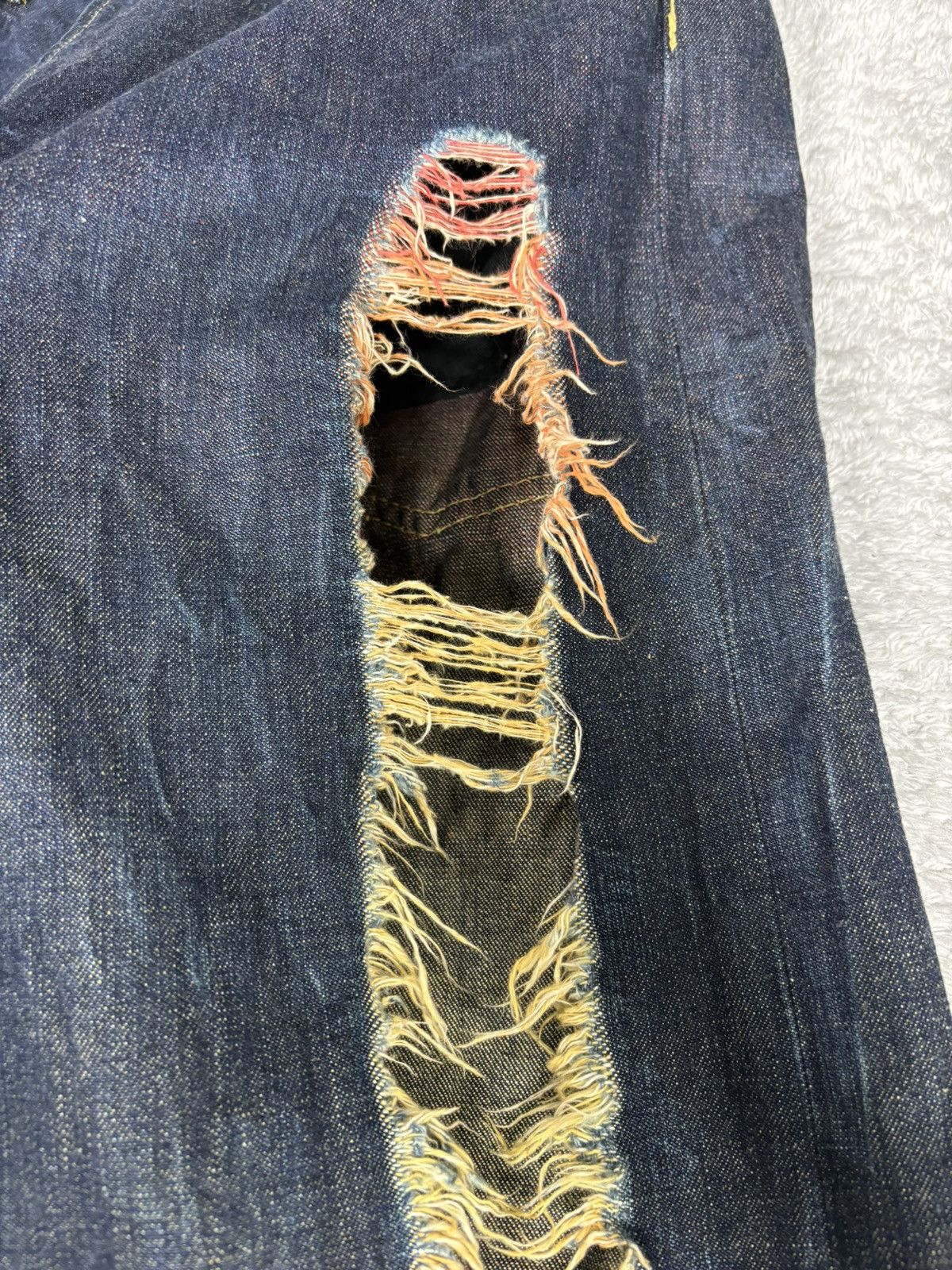 semanticdesign Conquest Baggy Denim Distressed Denim. S0379 Size US 33 - 6 Thumbnail