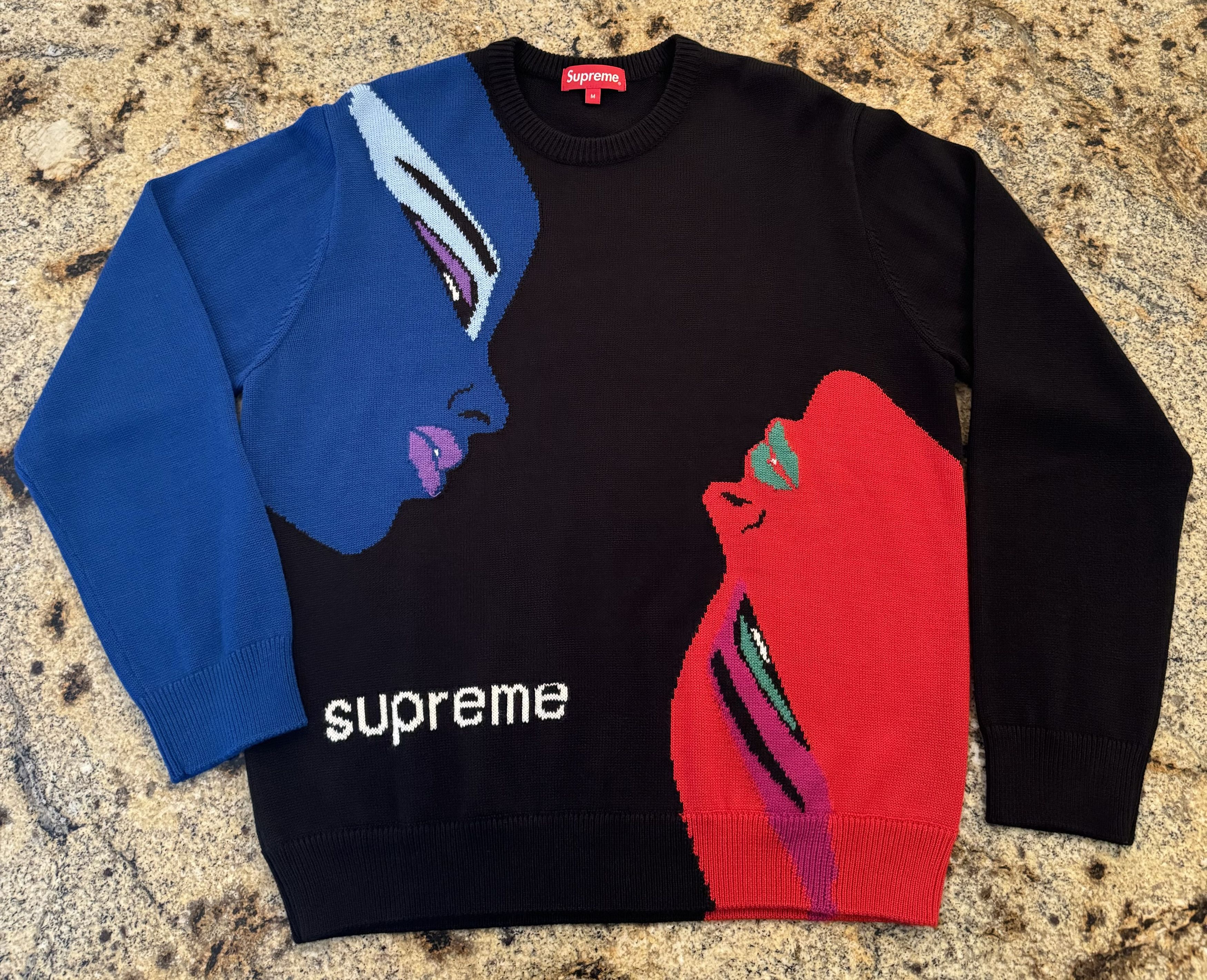 Supreme Supreme Faces Sweater | Grailed
