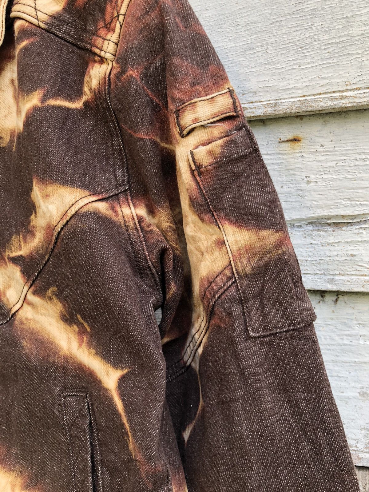 Other Glow Kicks Acid Flame Denim Workers Jacket Size US M / EU 48-50 / 2 - 5 Thumbnail