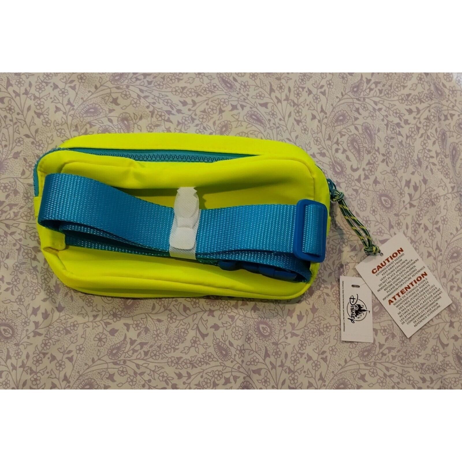 Disney Disneyland Resort Blue On Chartreuse FannyPack Waist Bag 9×5 Size ONE SIZE - 3 Thumbnail