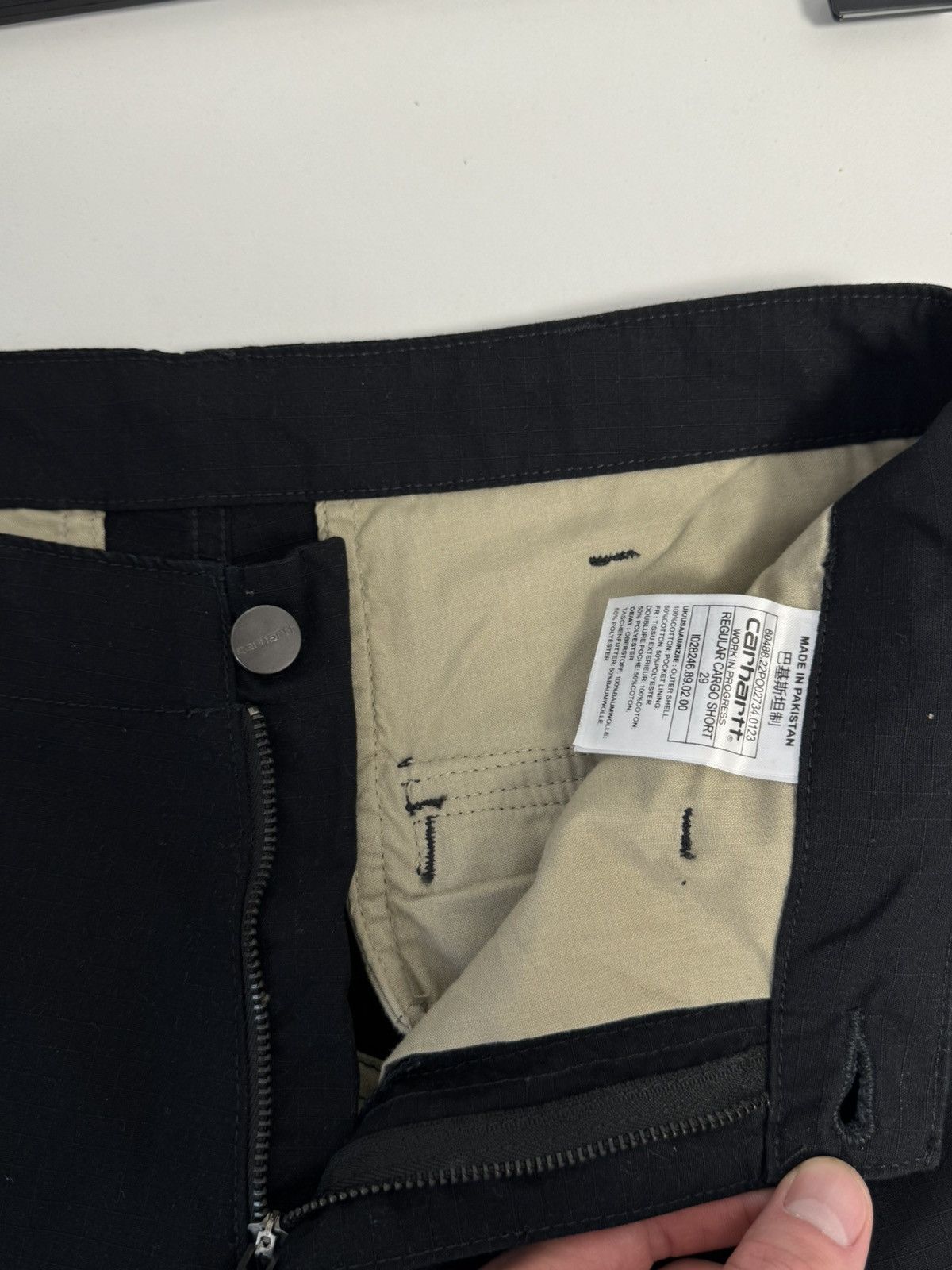 Carhartt Carhartt Cargo Shorts Y2K style Hype Black Size US 29 - 11 Thumbnail