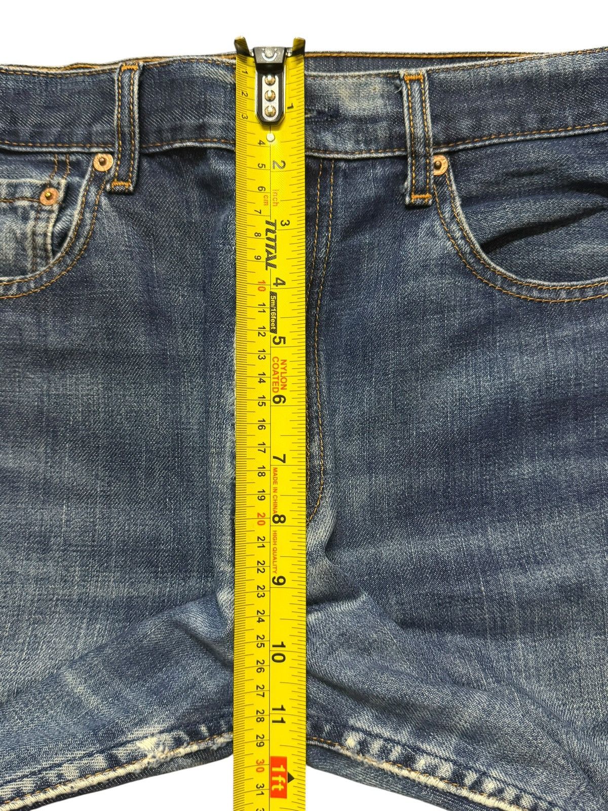 Levi's Vintage 90s Levis 505 Blue Faded Wash Distress Straight Leg Size US 30 / EU 46 - 12 Thumbnail