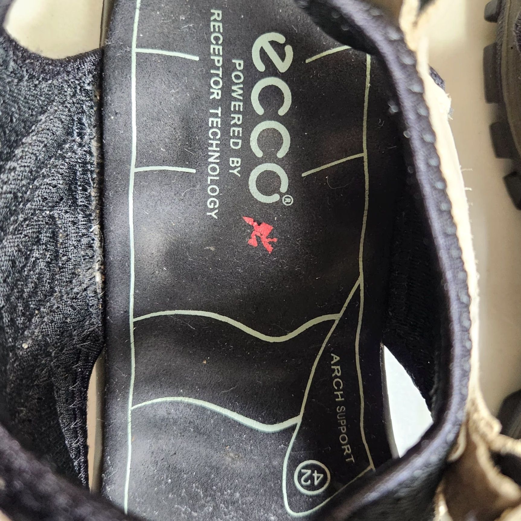 Ecco ECCO Offroad All Terrain Sandal Women Open Toe Beige/Black US 11-11.5 EU42 Size US 12 / IT 42 - 5 Thumbnail