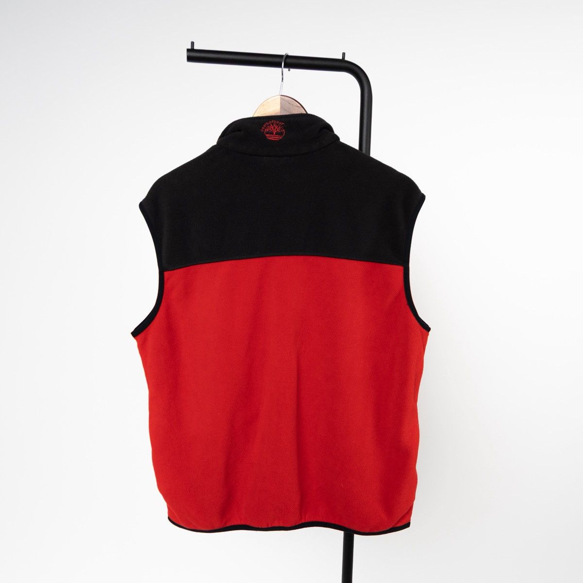 Timberland Timberland Vintage Mens Fleece Vest Red Black Full Zip Size US S / EU 44-46 / 1 - 5 Thumbnail