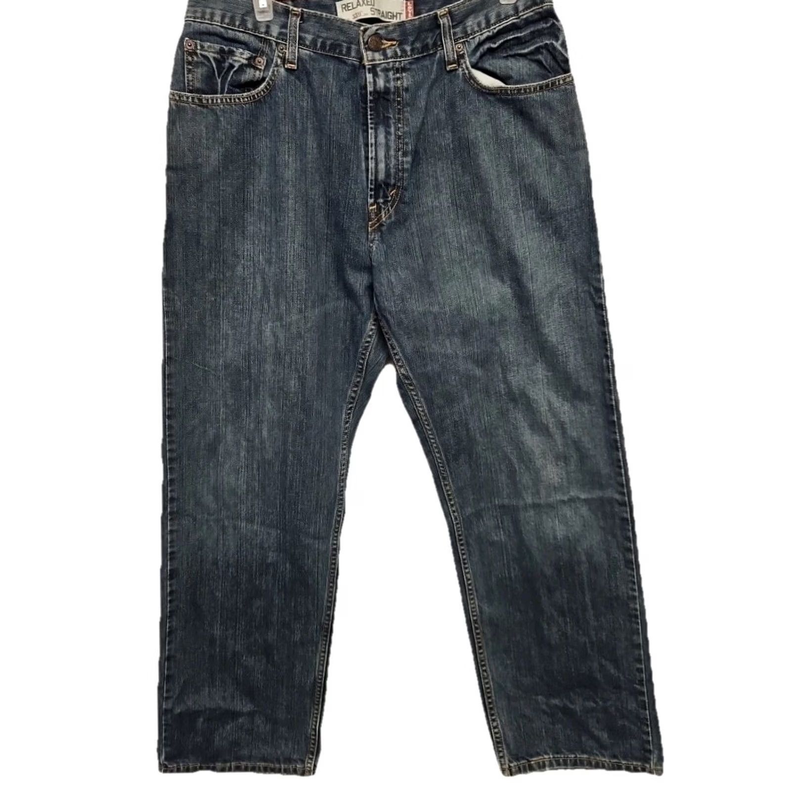 Levi's VINTAGE Levi’s 559 Jeans Men 34 Regular 30 Inseam Blue Denim Relaxed Straight Mid Rise Jeans Men Adjusted to 34x30? Size US 34 / EU 50 - 2 Thumbnail