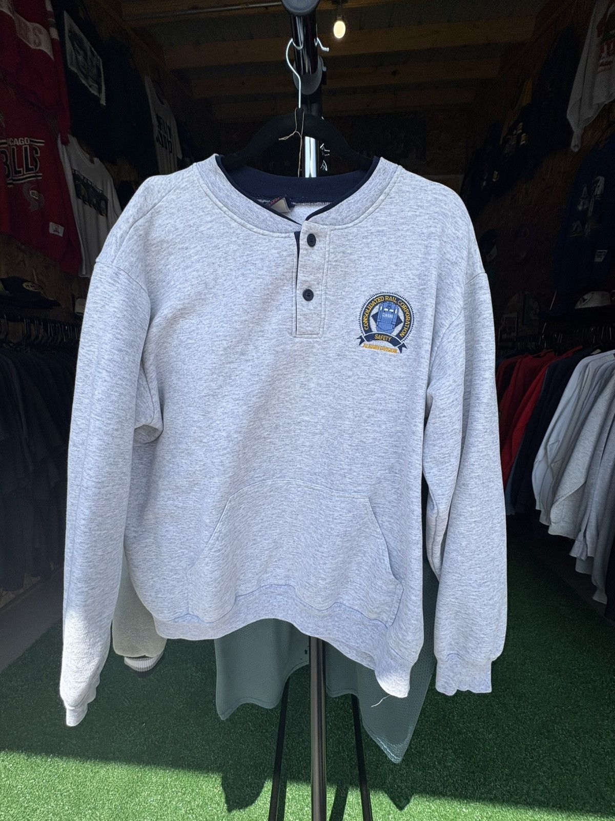 Japanese Brand × Vintage Vintage 1980s Buffalo Railroad Sweatshirt Size US XL / EU 56 / 4 - 6 Thumbnail