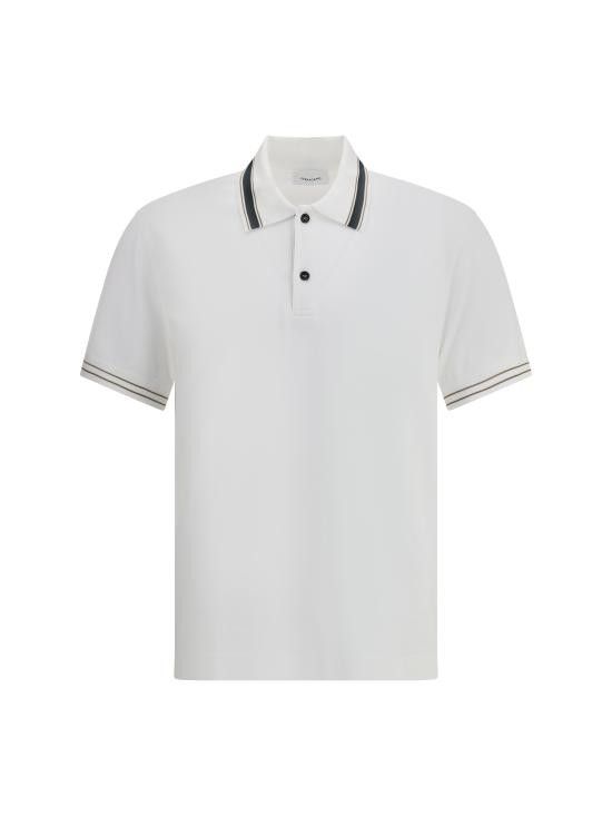 Salvatore Ferragamo SALVATORE FERRAGAMO Men Polo Shirts 786175 002 WHITE Size US XL / EU 56 / 4 - 1 Thumbnail
