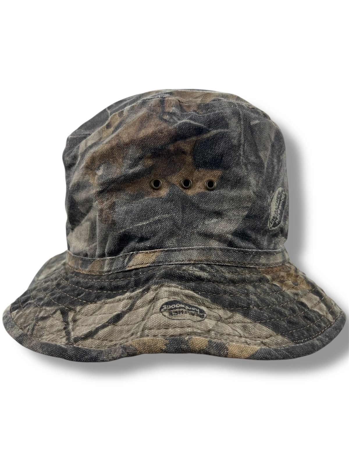 Vintage Vintage Realtree Hardwoods Camo Bucket Hat Size ONE SIZE - 4 Thumbnail