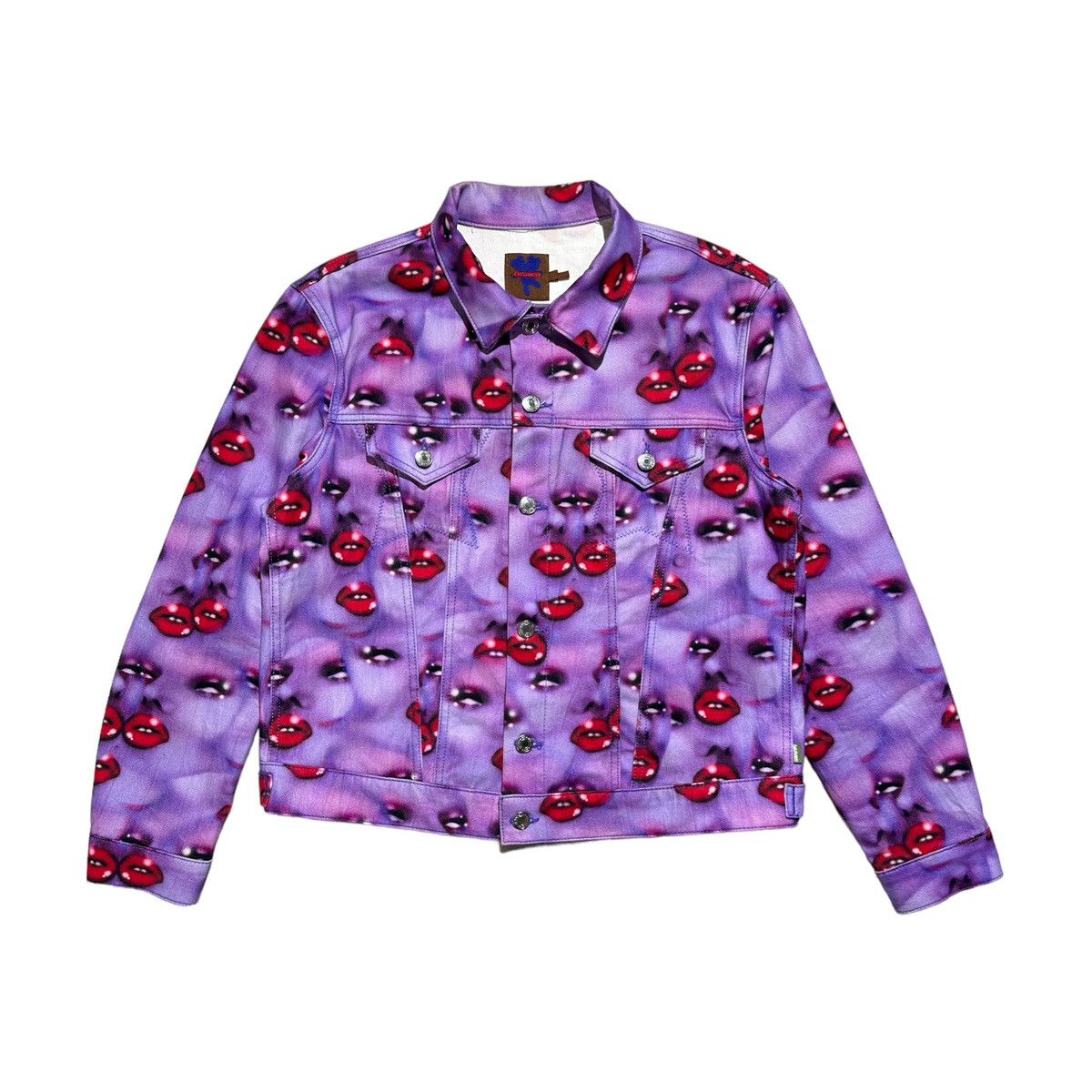 ジャケット・アウター heaven by marc jacobs Heaven By Marc Jacobs Purple Faces Denim Jacket XS | eBay