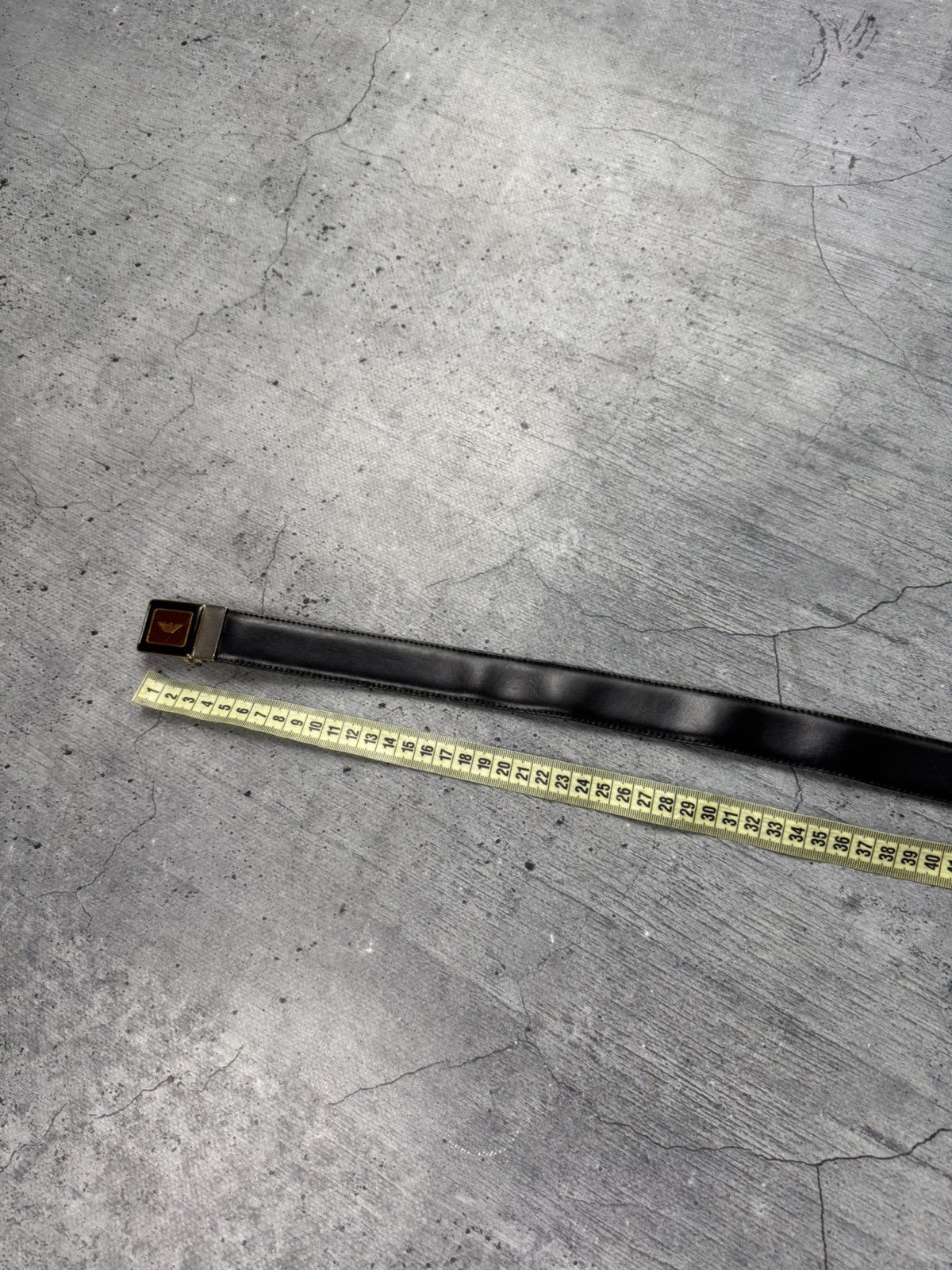 Armani Rare metal Buckle Emporio Armani leather belt 90s rare Size ONE SIZE - 8 Thumbnail