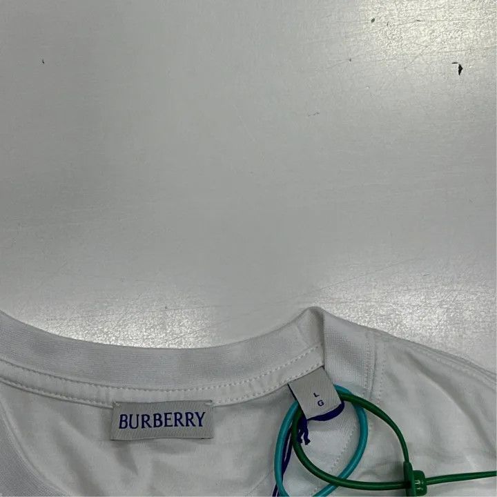 Burberry Burberry Burberry Logo Ribbed Crew Neck Short Sleeve T-Shi Size US L / EU 52-54 / 3 - 2 Thumbnail