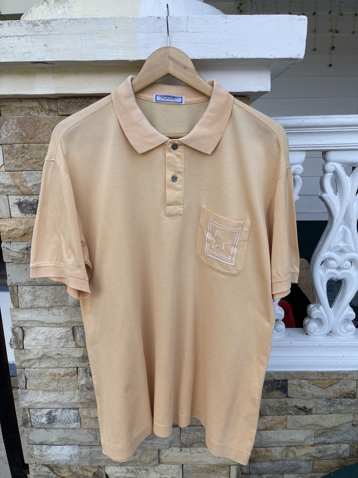 Vintage × Yves Saint Laurent Last Drop🔥Rare🔥Vintage YSL YvesSaintLaurent Polo Tee Size US XL / EU 56 / 4 - 2 Thumbnail