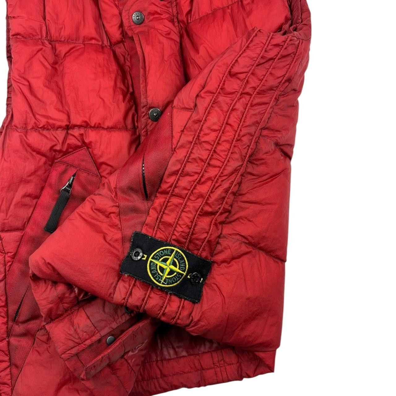 Stone Island Stone Island Opaque Nylon Tela Puffer Gilet Red - Medium Size US M / EU 48-50 / 2 - 4 Thumbnail