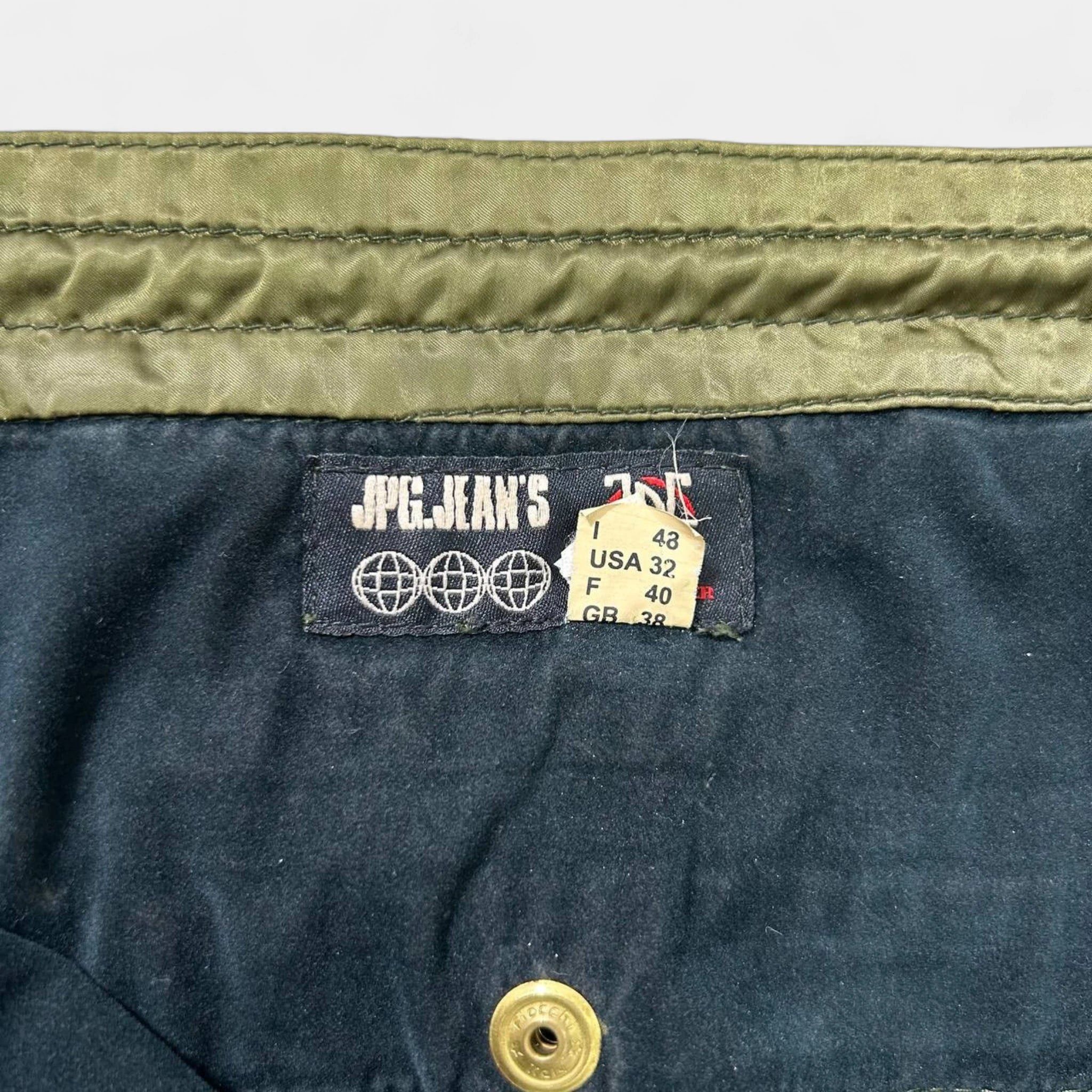 Jean Paul Gaultier Jean Paul Gaultier AW03 Satin Green Cargo Pants Size US 30 / EU 46 - 9 Thumbnail