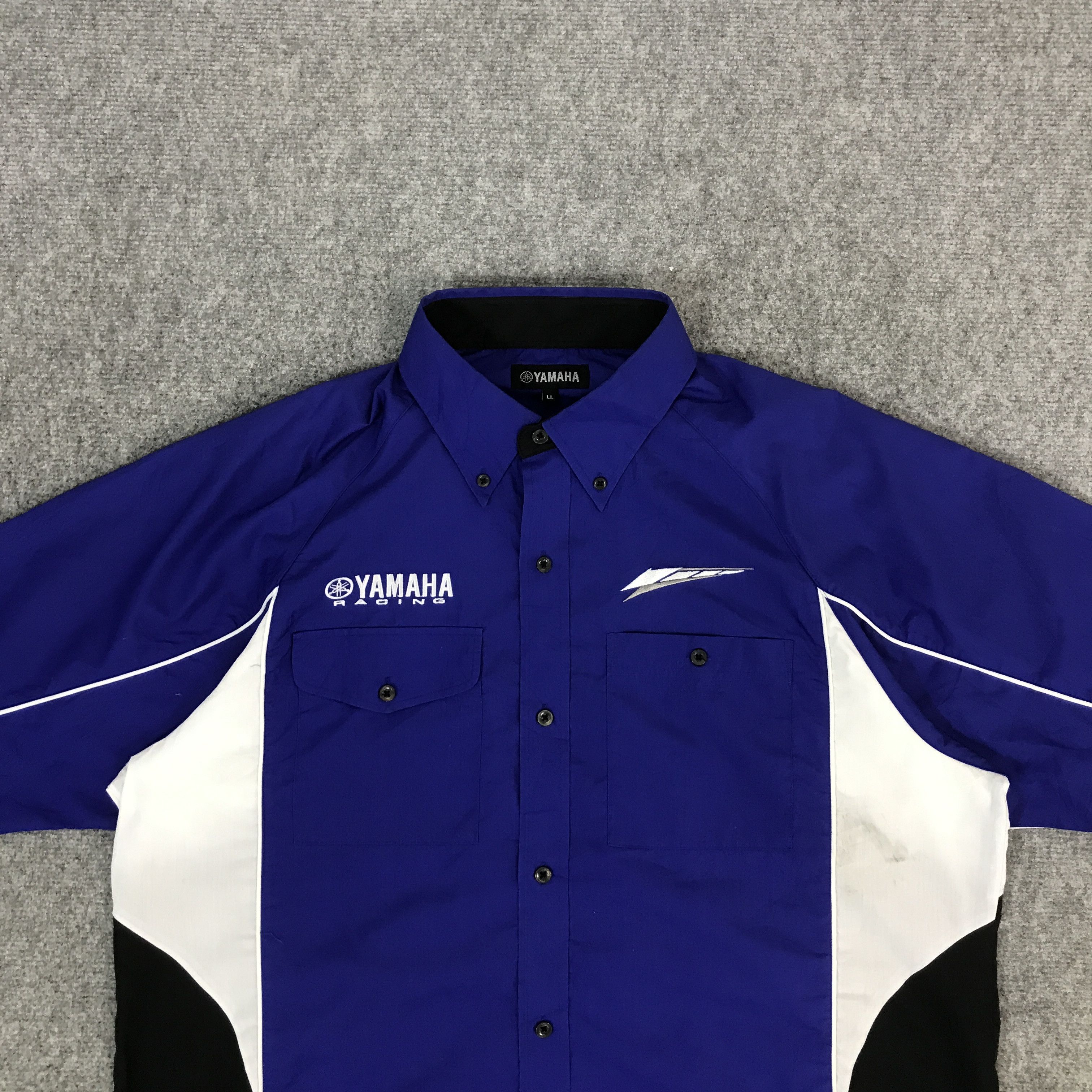 Japanese Brand × Yamaha YAMAHA RACING BLUE RARE BUTTON UP SHIRTS Size US L / EU 52-54 / 3 - 3 Thumbnail
