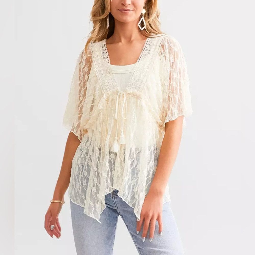 Other Daytrip Sheer Lace Top in XL Size Size XL / US 12-14 / IT 48-50 - 1 Thumbnail