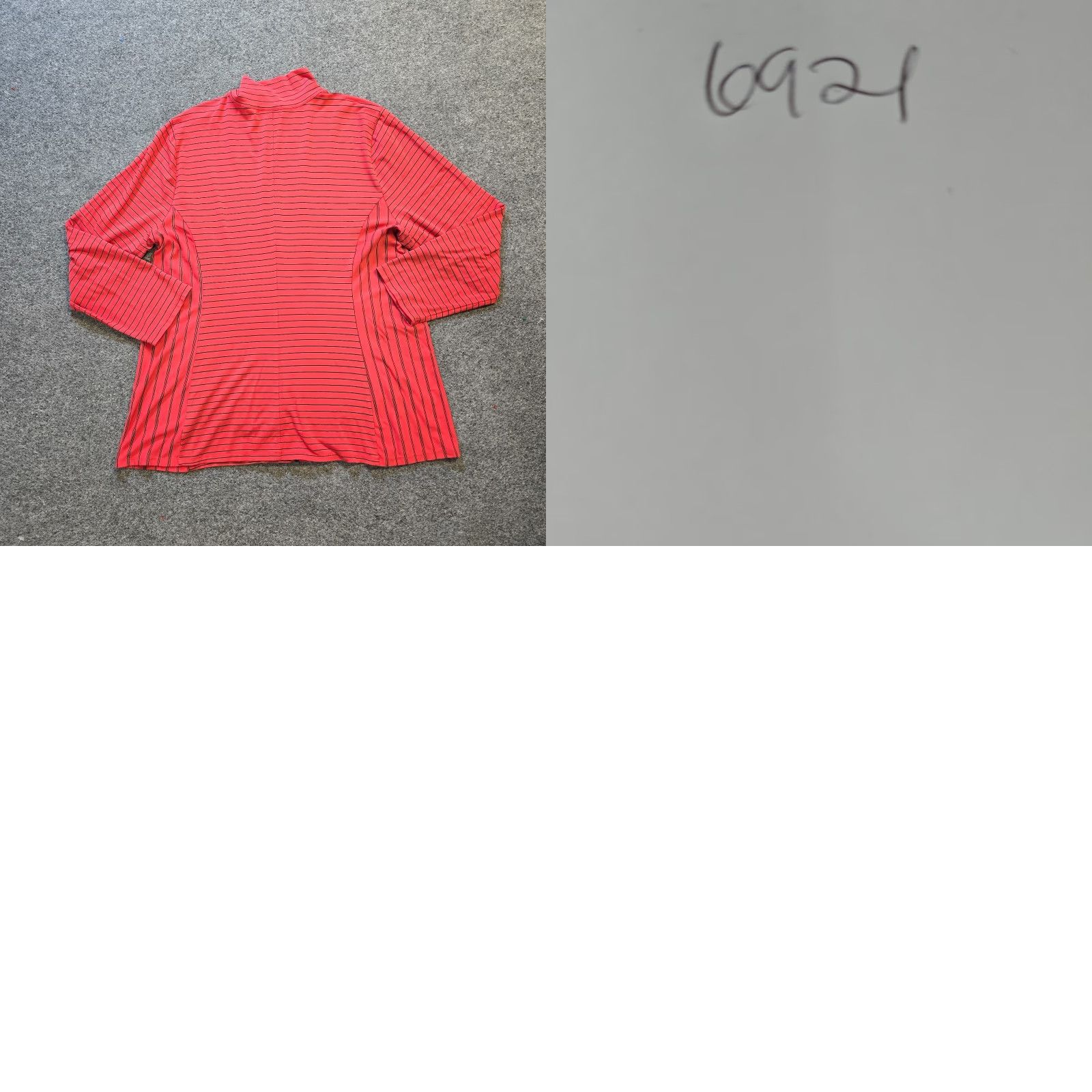 Habitat Habitat Jacket Womens XL Red Striped Full Zip Long Sleeve Casual - Classic, Lightweight, Knit, Regular Fit Size XL / US 12-14 / IT 48-50 - 8 Thumbnail