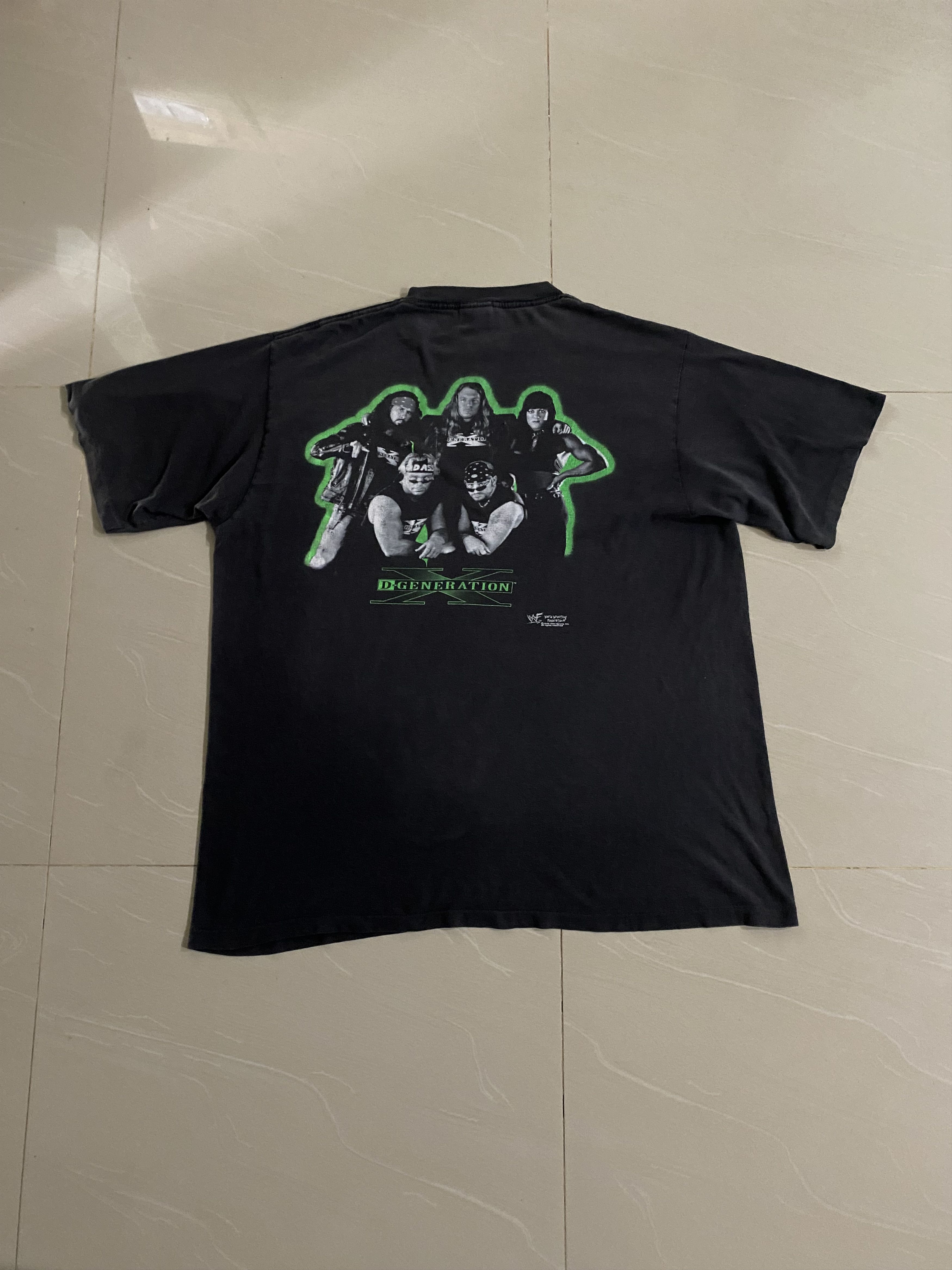 WWF Vintage 90s D Generation X Singlestitch DGNR8 WWF 1998 Size US XL / EU 56 / 4 - 1 Thumbnail
