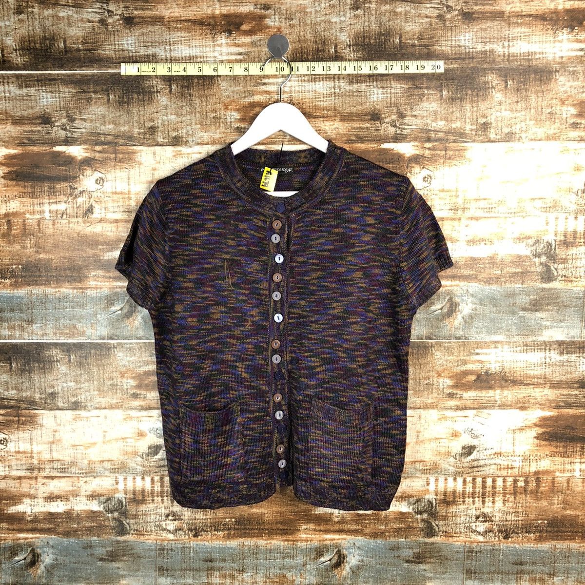 Japanese Brand Pursuft Deideal Purple Cardigan vintage Knitwear #A1679 Size M / US 6-8 / IT 42-44 - 1 Thumbnail
