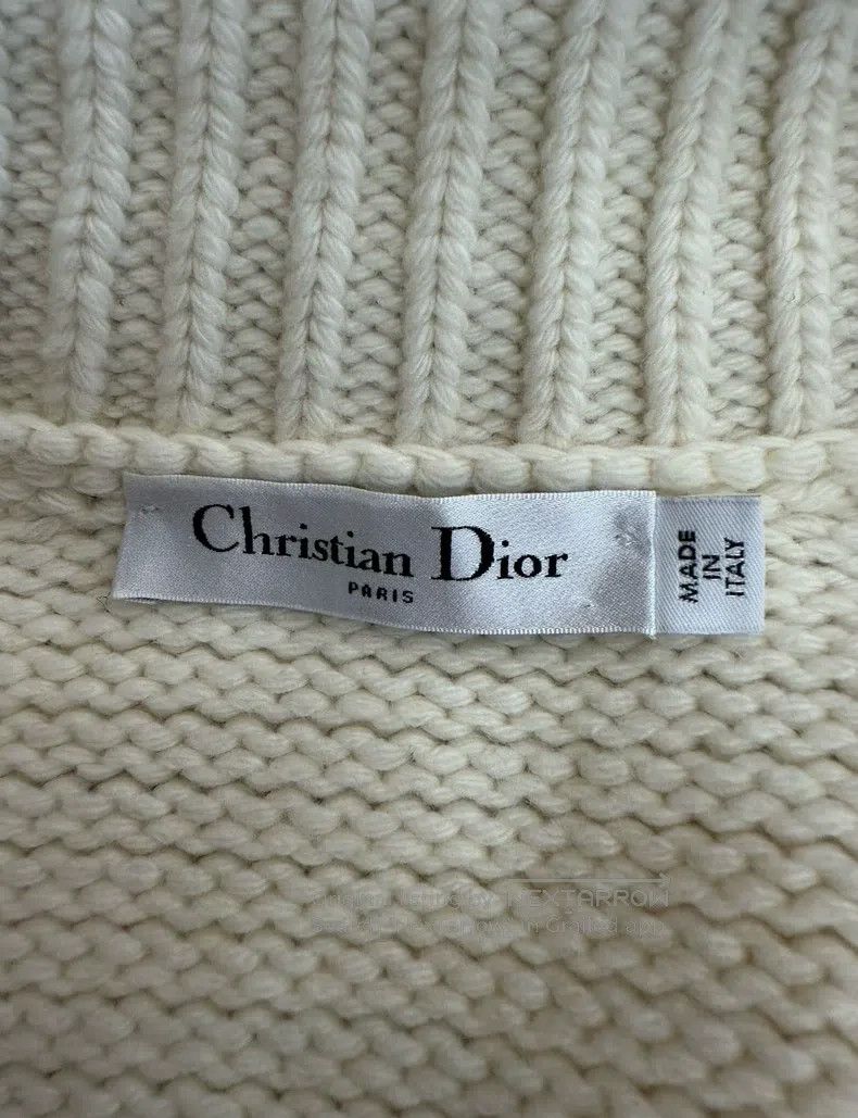Dior Dior Navy-style knitted cardigan coat Size XS / US 0-2 / IT 36-38 - 4 Thumbnail
