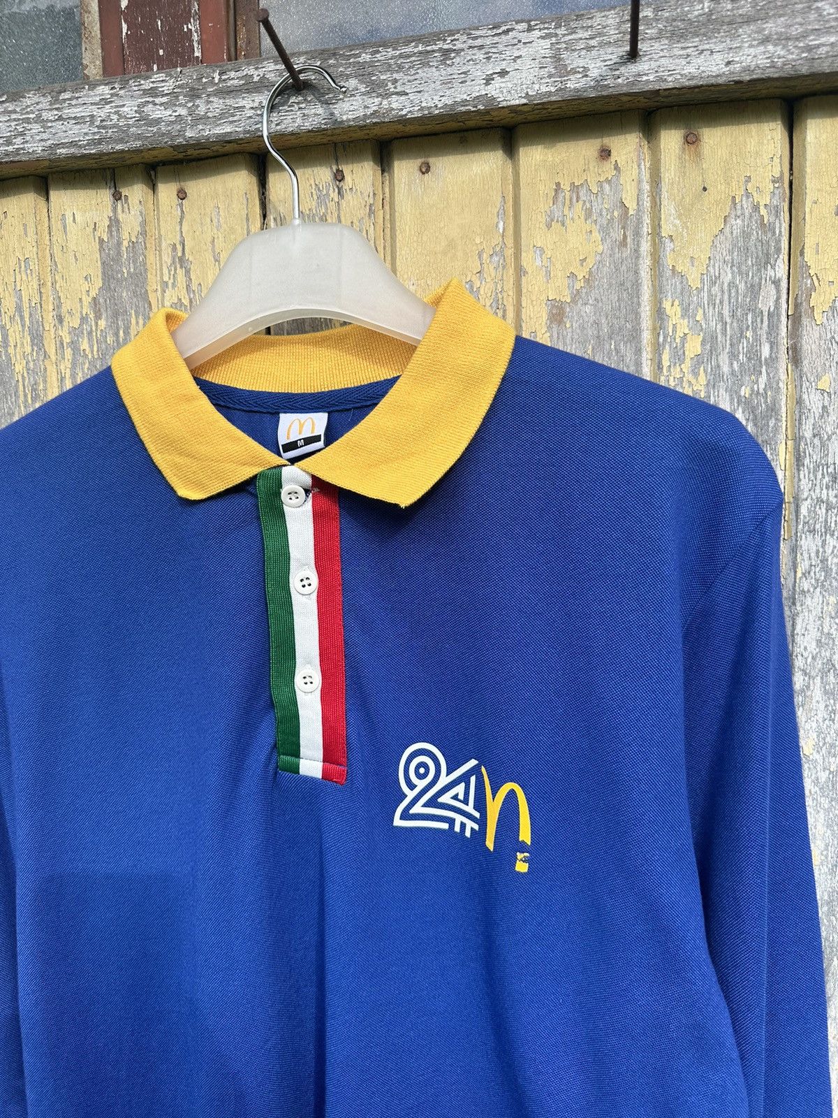 Market × Vintage Vintage McDonald Italy Long Sleeve Shirt A525 Size US M / EU 48-50 / 2 - 2 Thumbnail