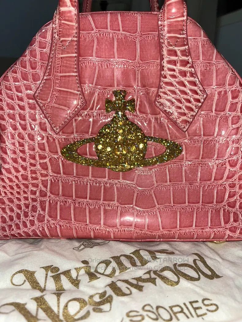 Vivienne Westwood Vivienne Westwood size os Epoxy Saturn large logo pink bowl Size ONE SIZE - 2 Thumbnail