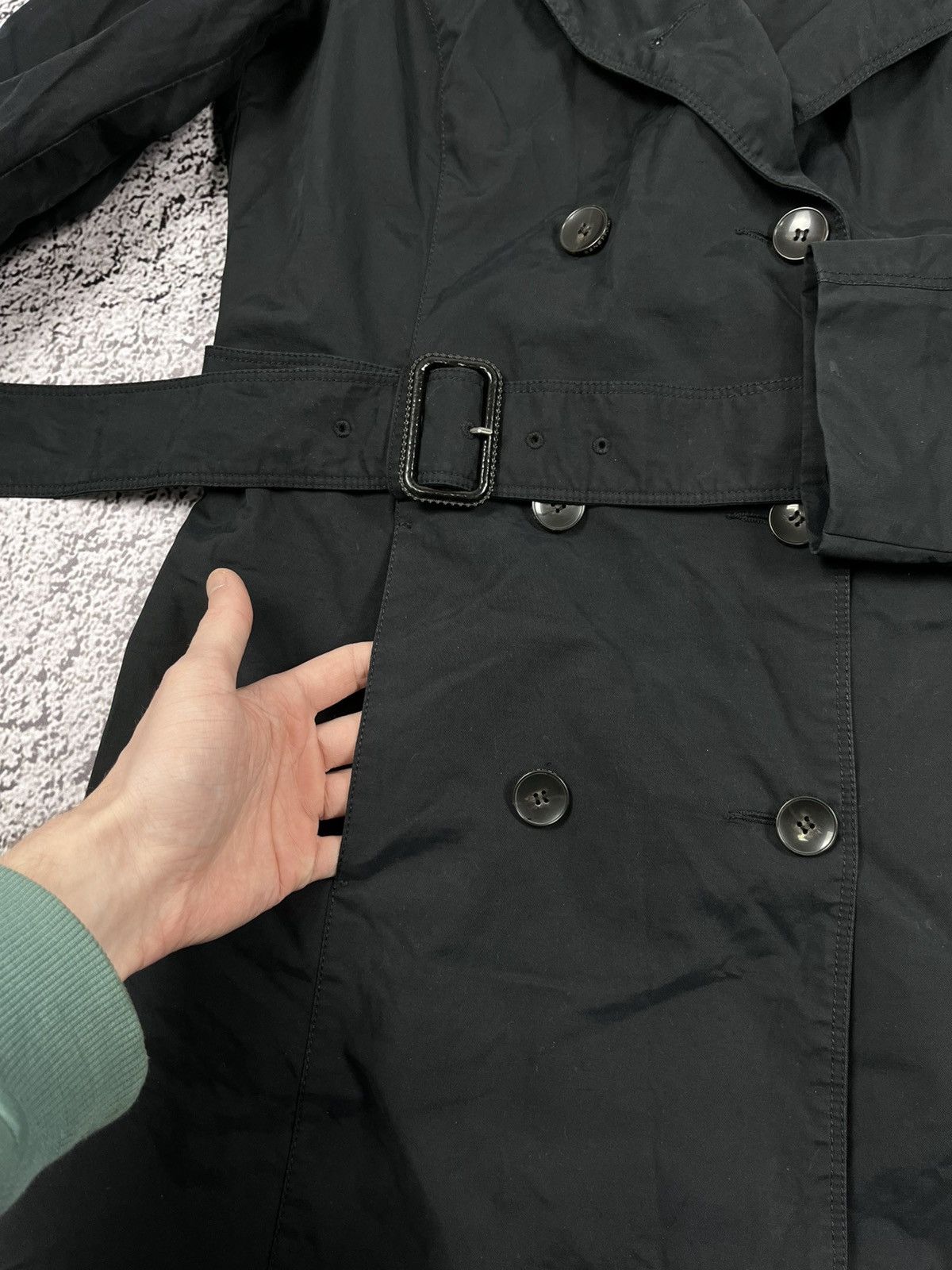 Vintage Vintage UNITED COLOUR Of BENETTON old money Trench Coat Size L / US 10 / IT 46 - 6 Thumbnail