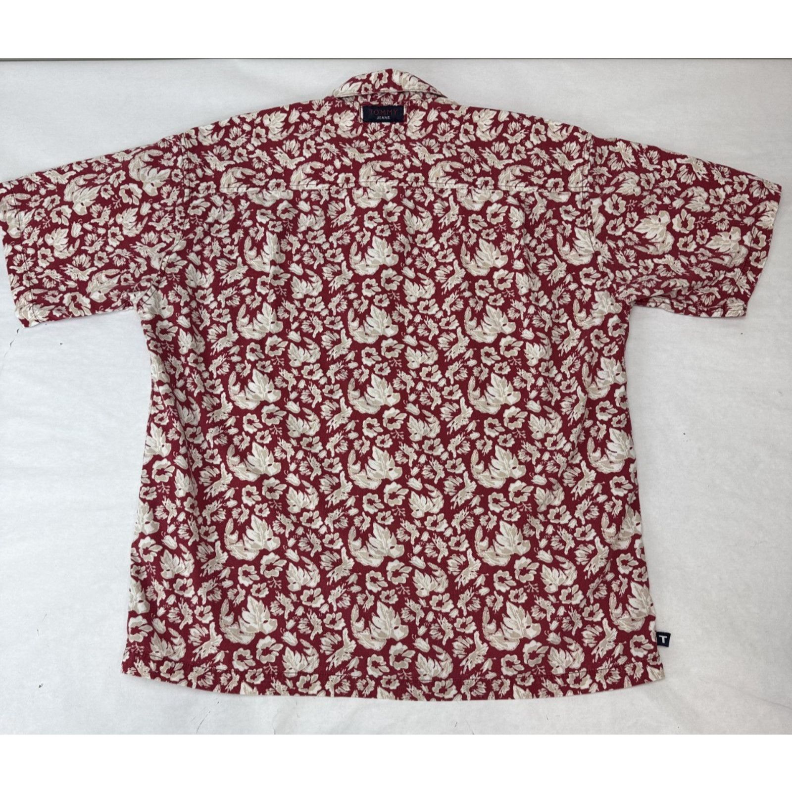 Tommy Hilfiger Y2K Vintage Tommy Hilfiger Hawaiian Shirt Button Floral XL Size US XL / EU 56 / 4 - 2 Thumbnail