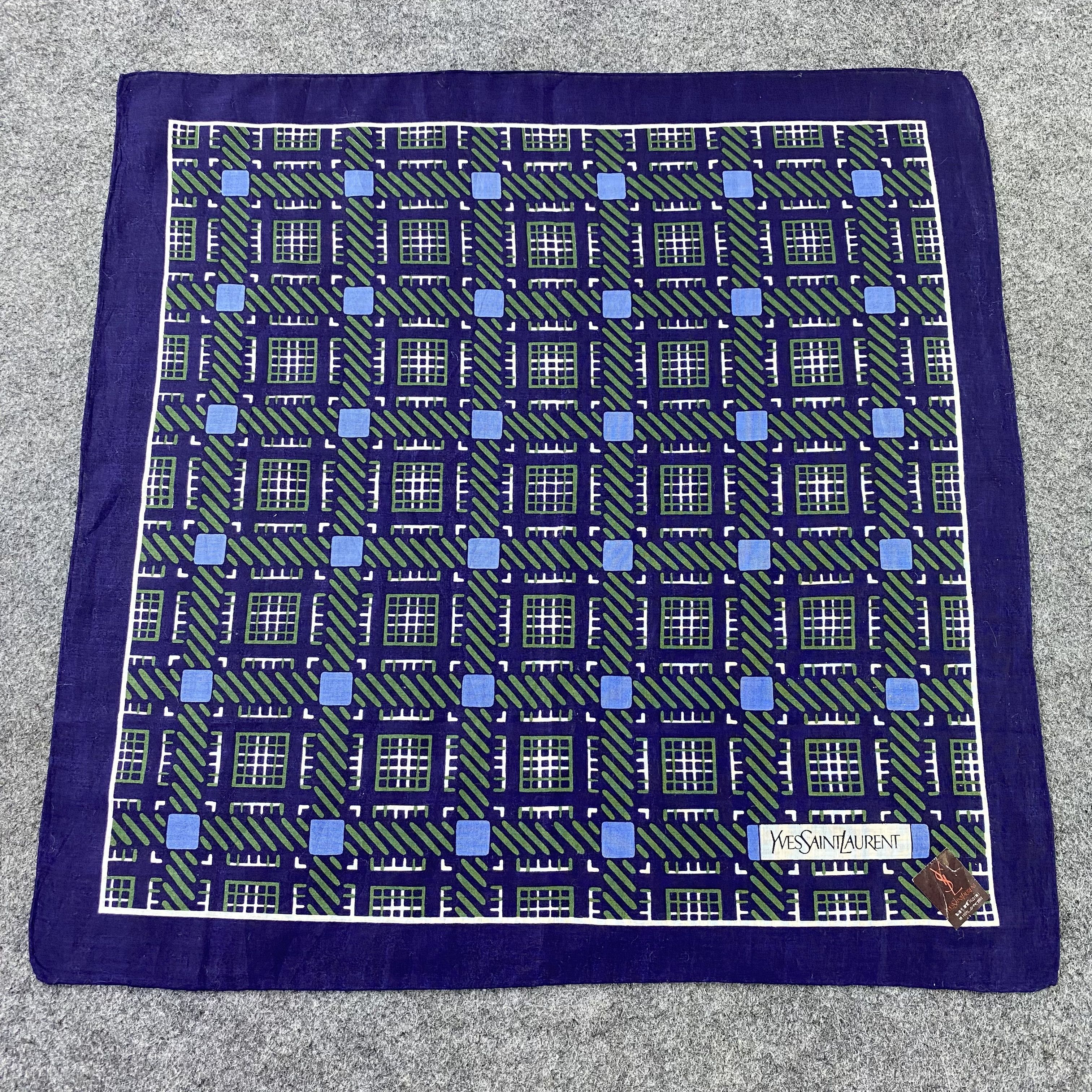 Designer Yves Saint Laurent Handkerchief / Bandana/Neckerchief-B1008 Size ONE SIZE - 3 Thumbnail