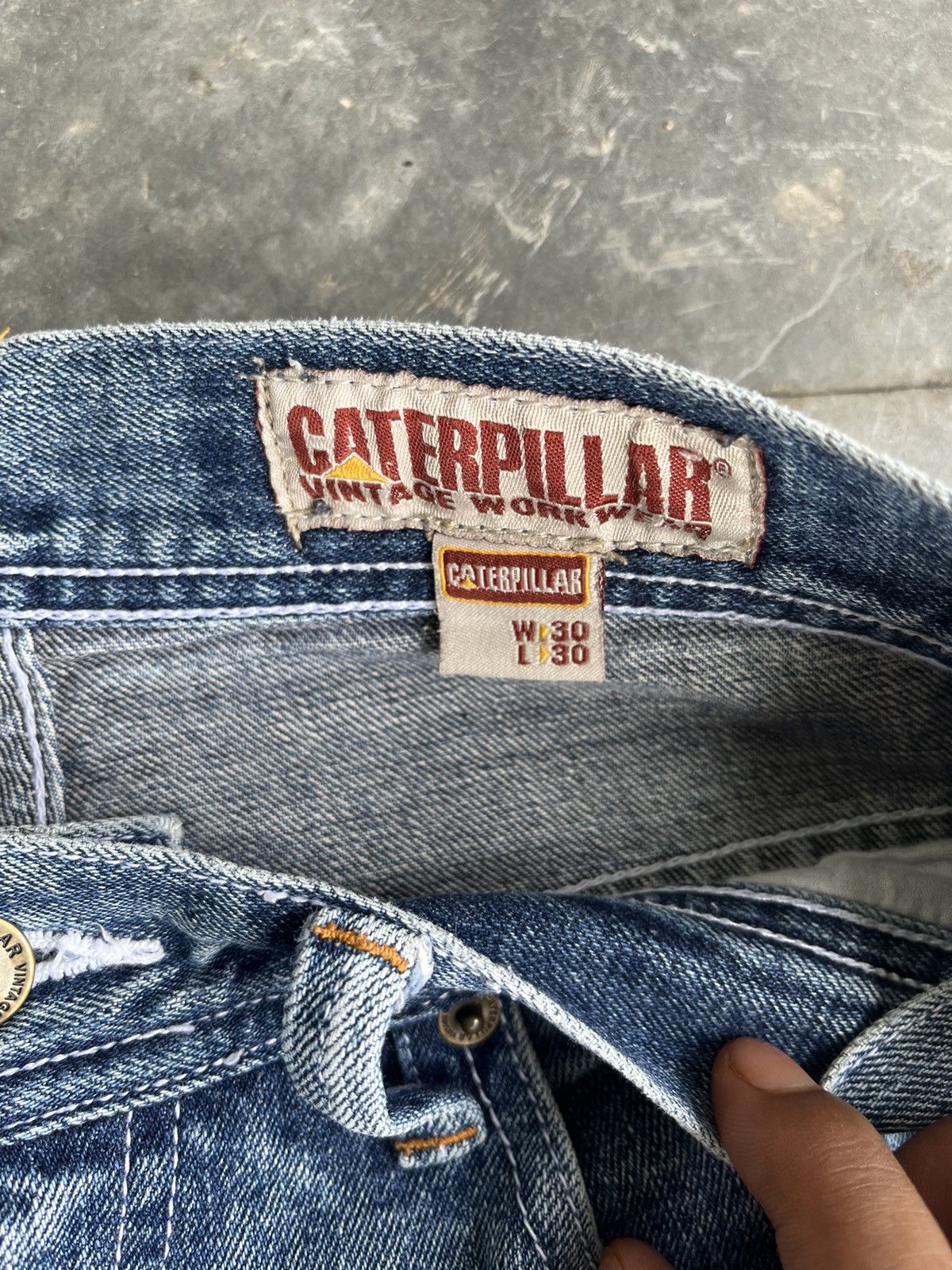 Caterpillar × Japanese Brand × Vintage Vintage Caterpillar Denim Size US 30 / EU 46 - 5 Thumbnail